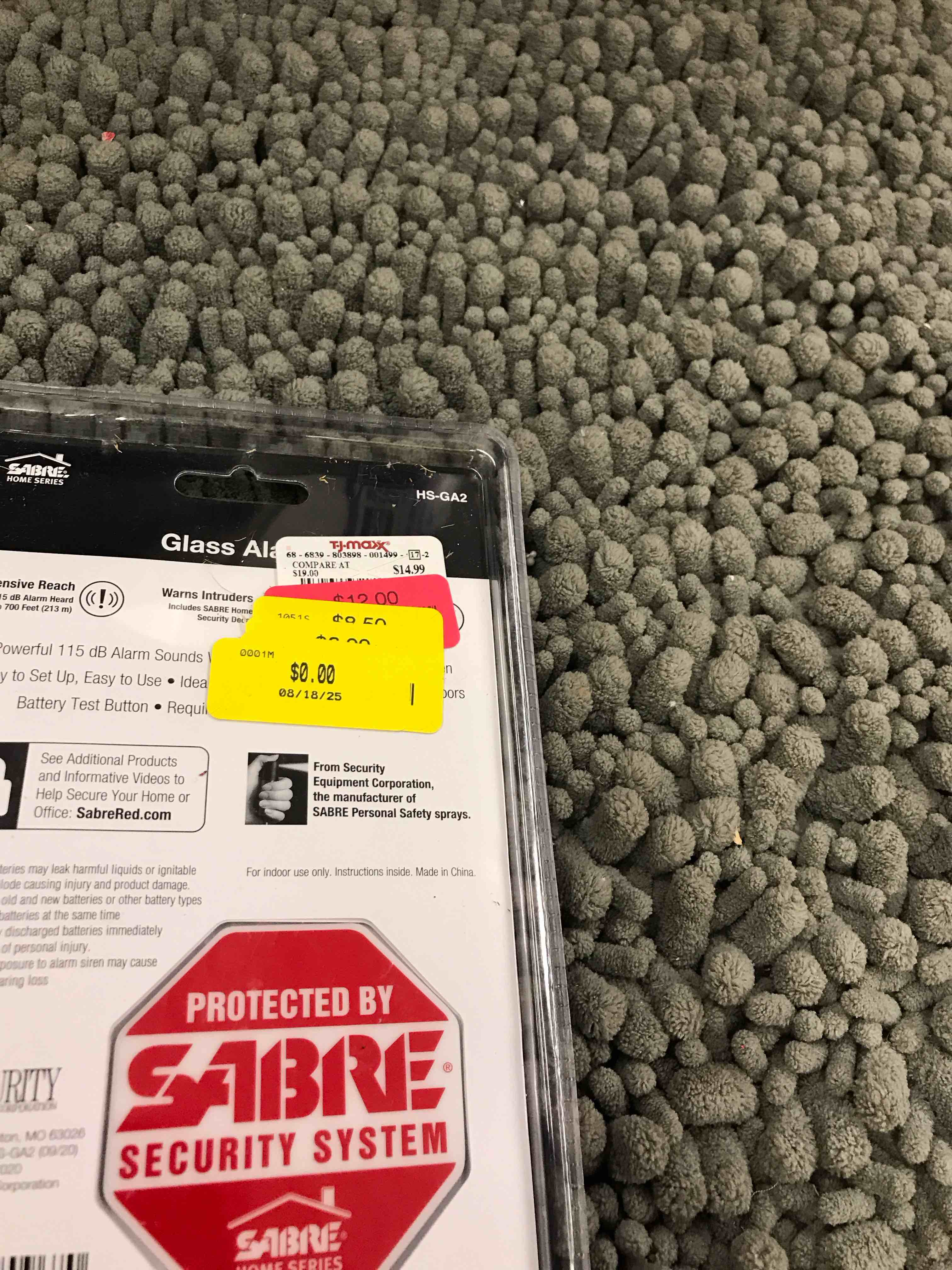 Condition photo showing New/Like New for glass vibration alarm