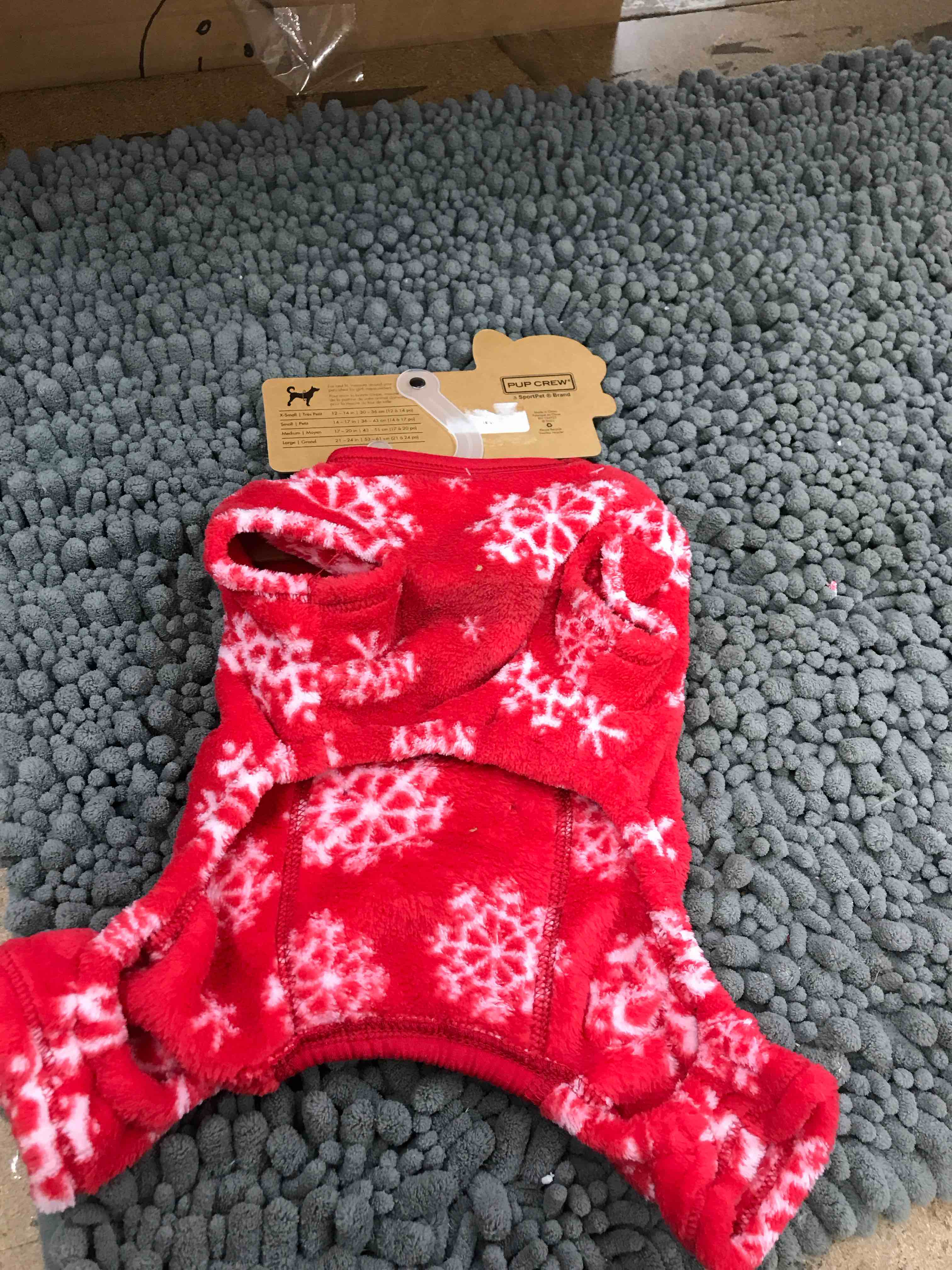 Condition photo showing New/Like New for dog pajamas
