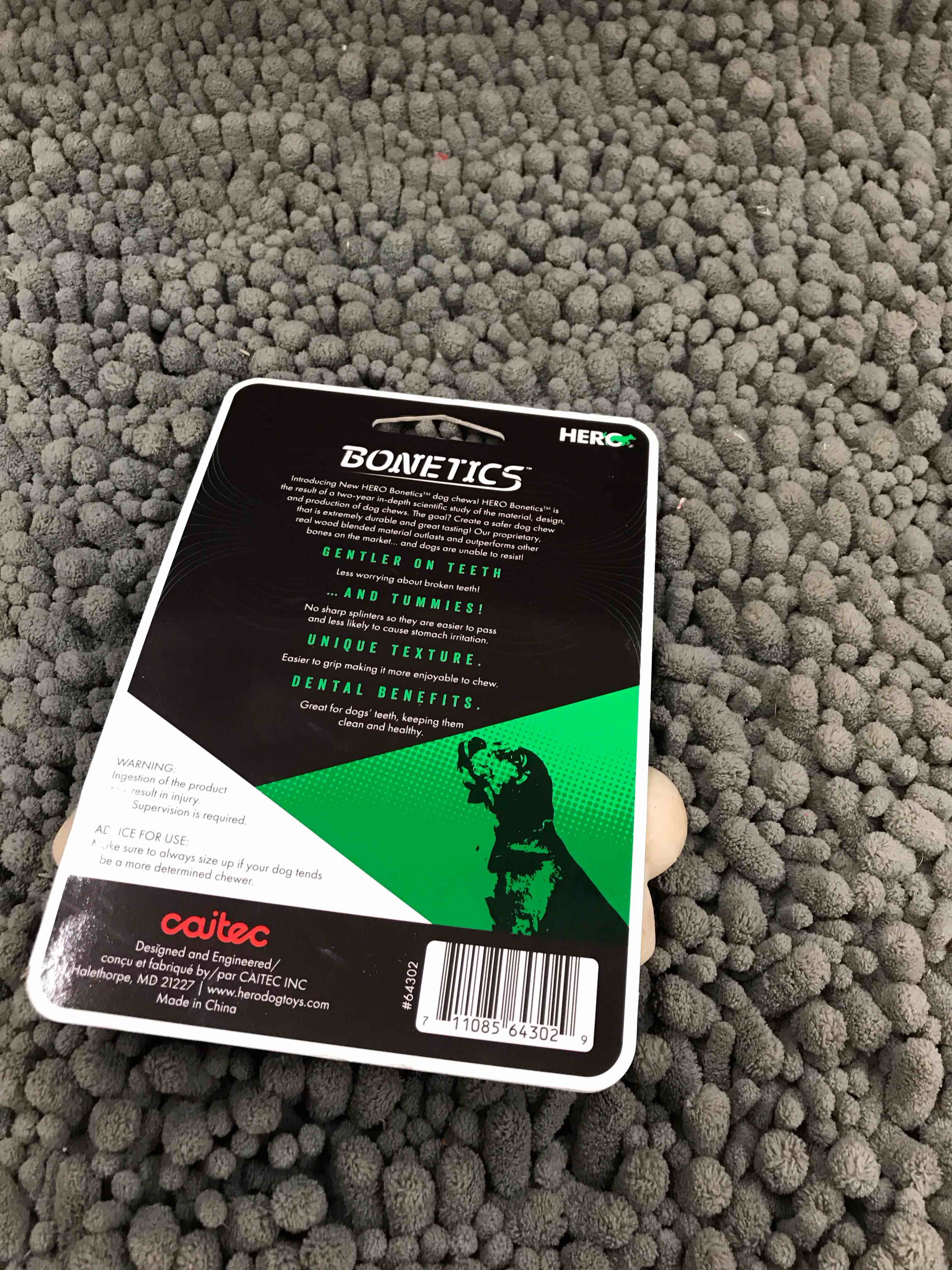 Condition photo showing New/Like New for peanut butter flavor durable chew toy