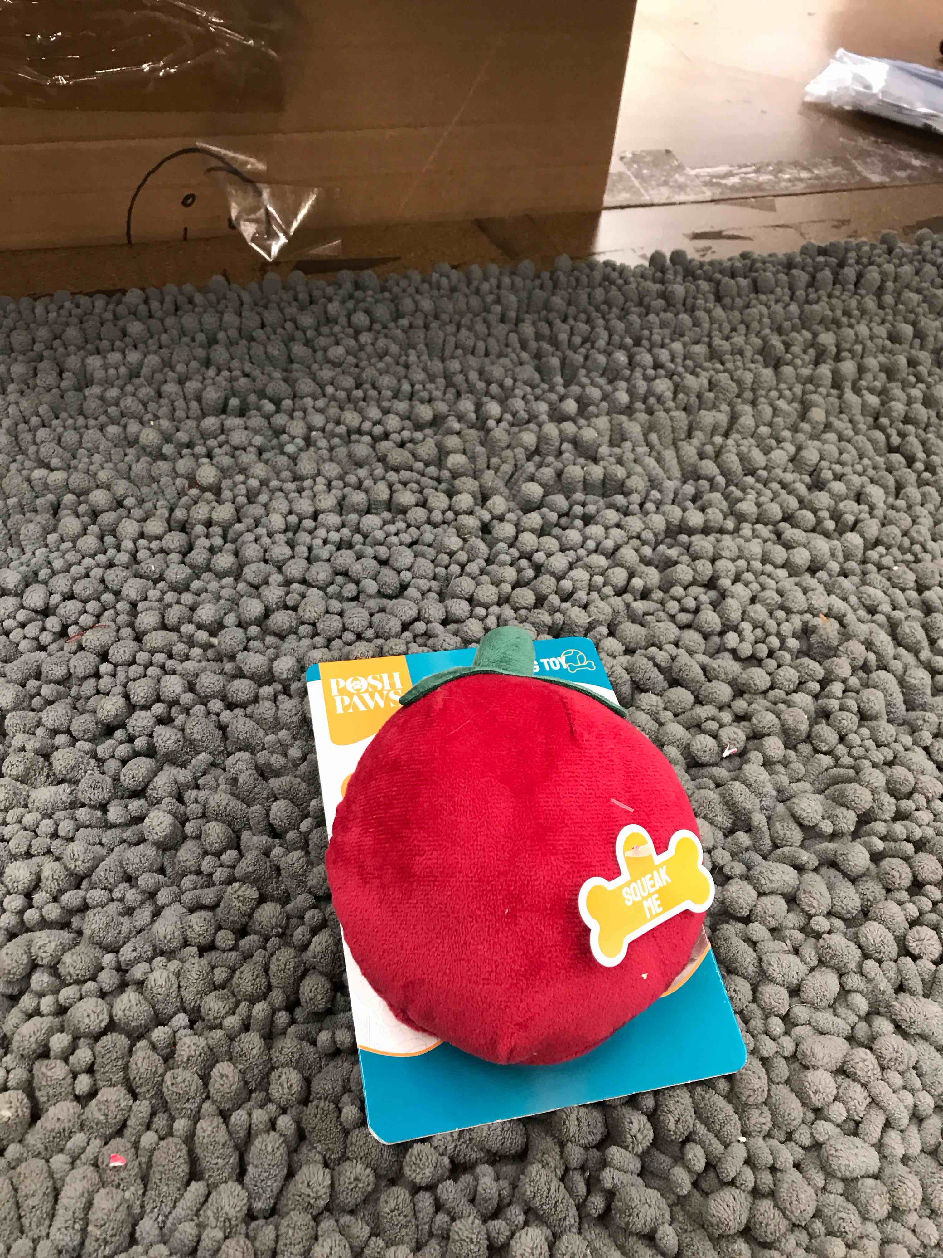Condition photo showing New/Like New for squeaky dog toy