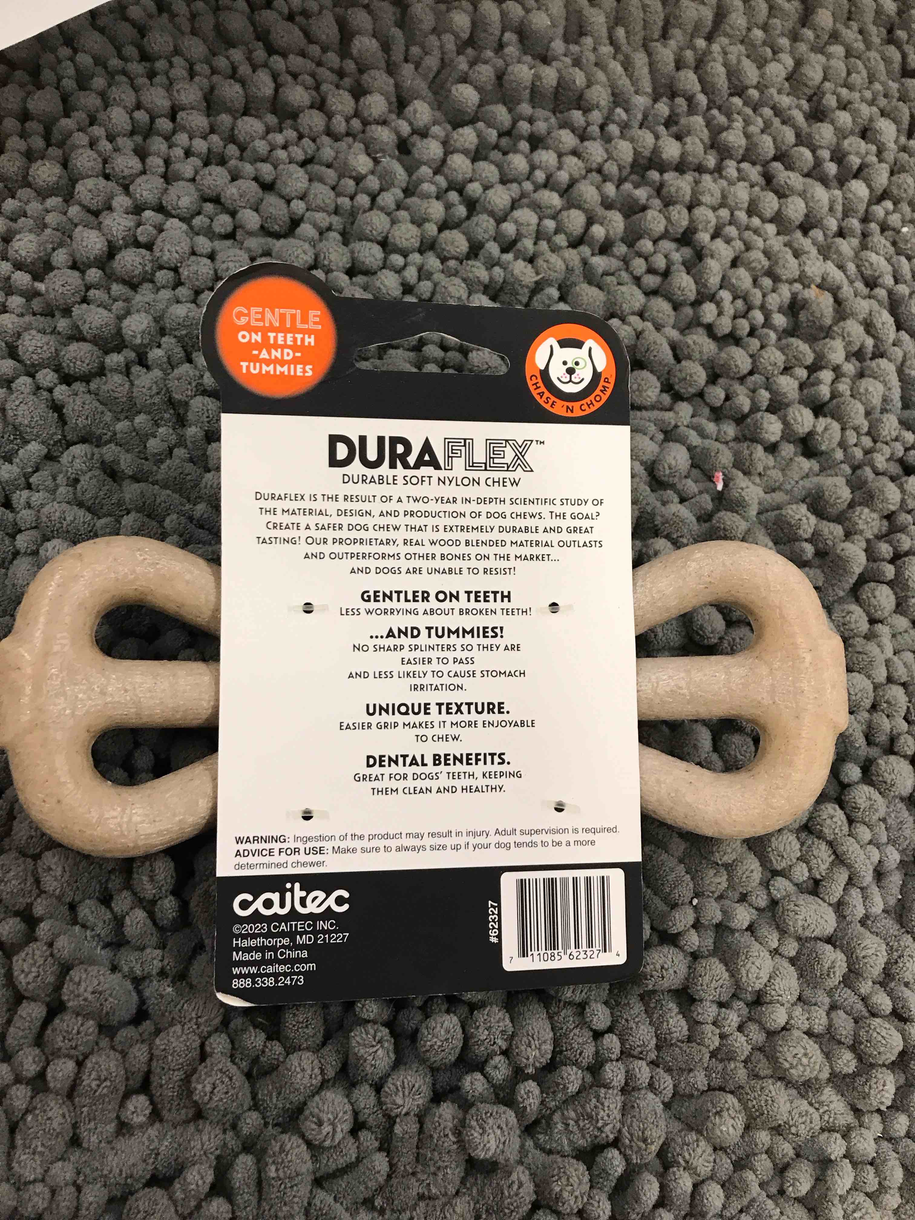 Condition photo showing New/Like New for peanut butter flavored chew toy