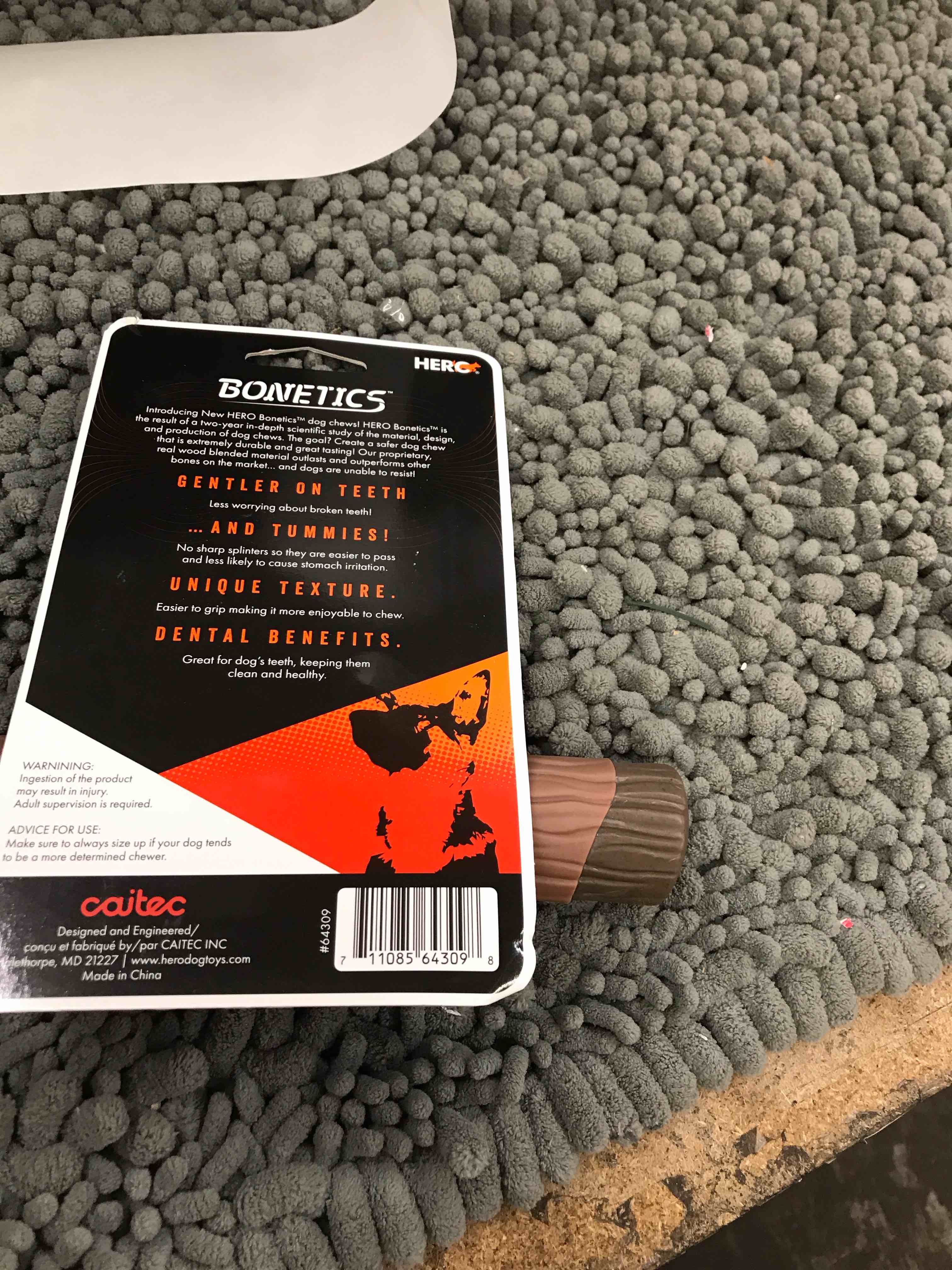 Condition photo showing New/Like New for wood flavor chew toy