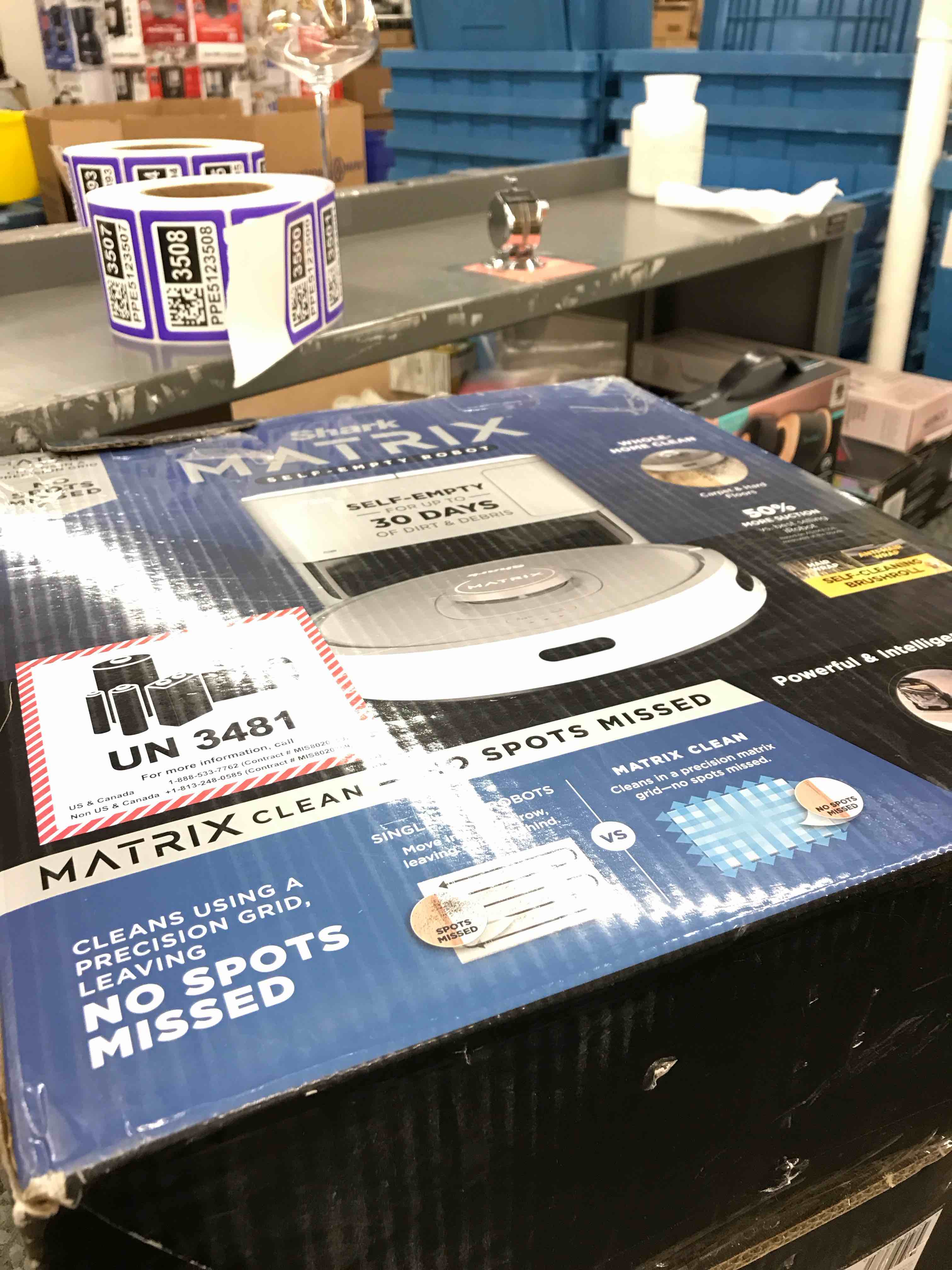 Condition photo showing New/Like New for shark matrix self-empty robot