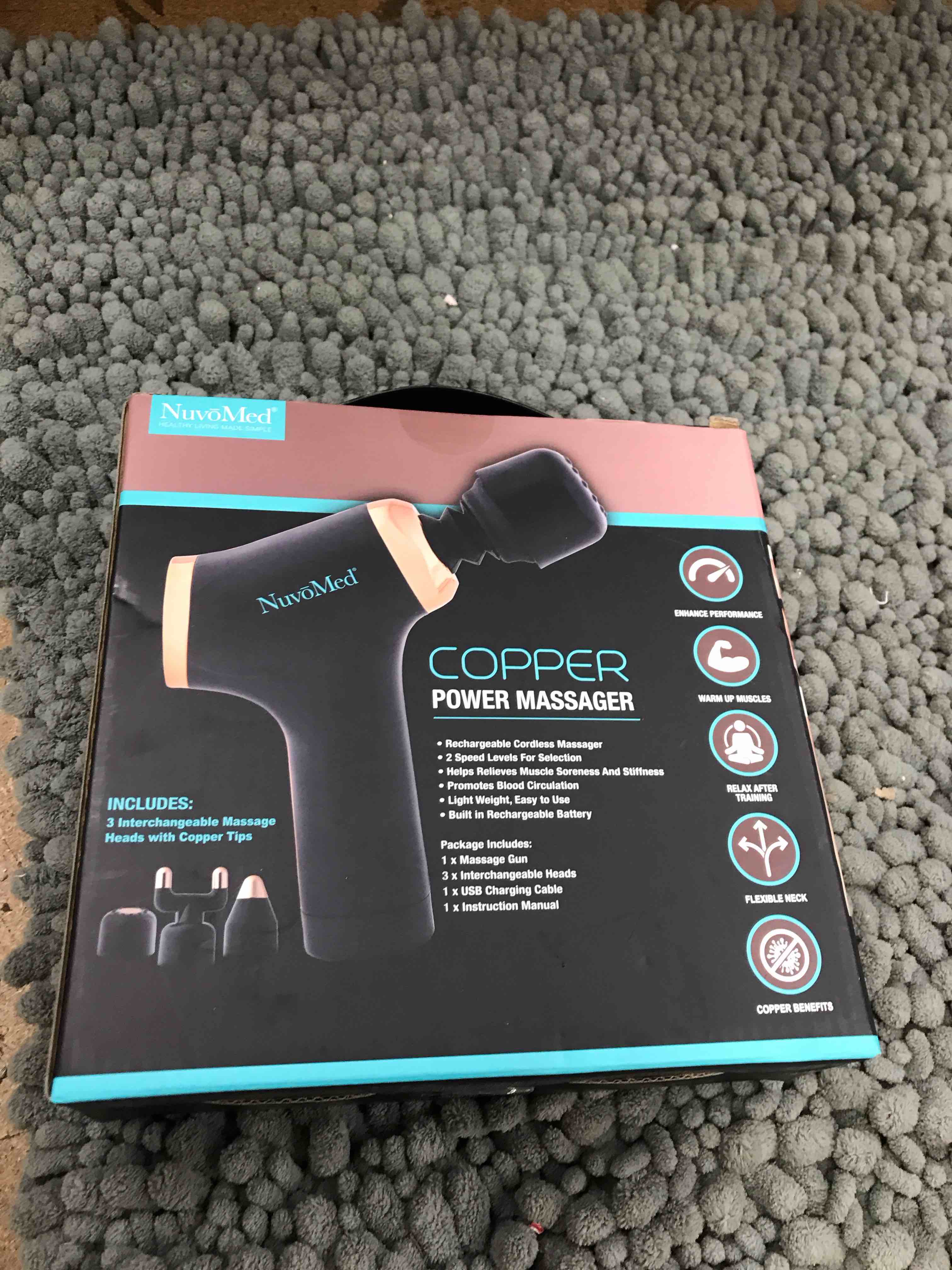 Condition photo showing New/Like New for copper power massager