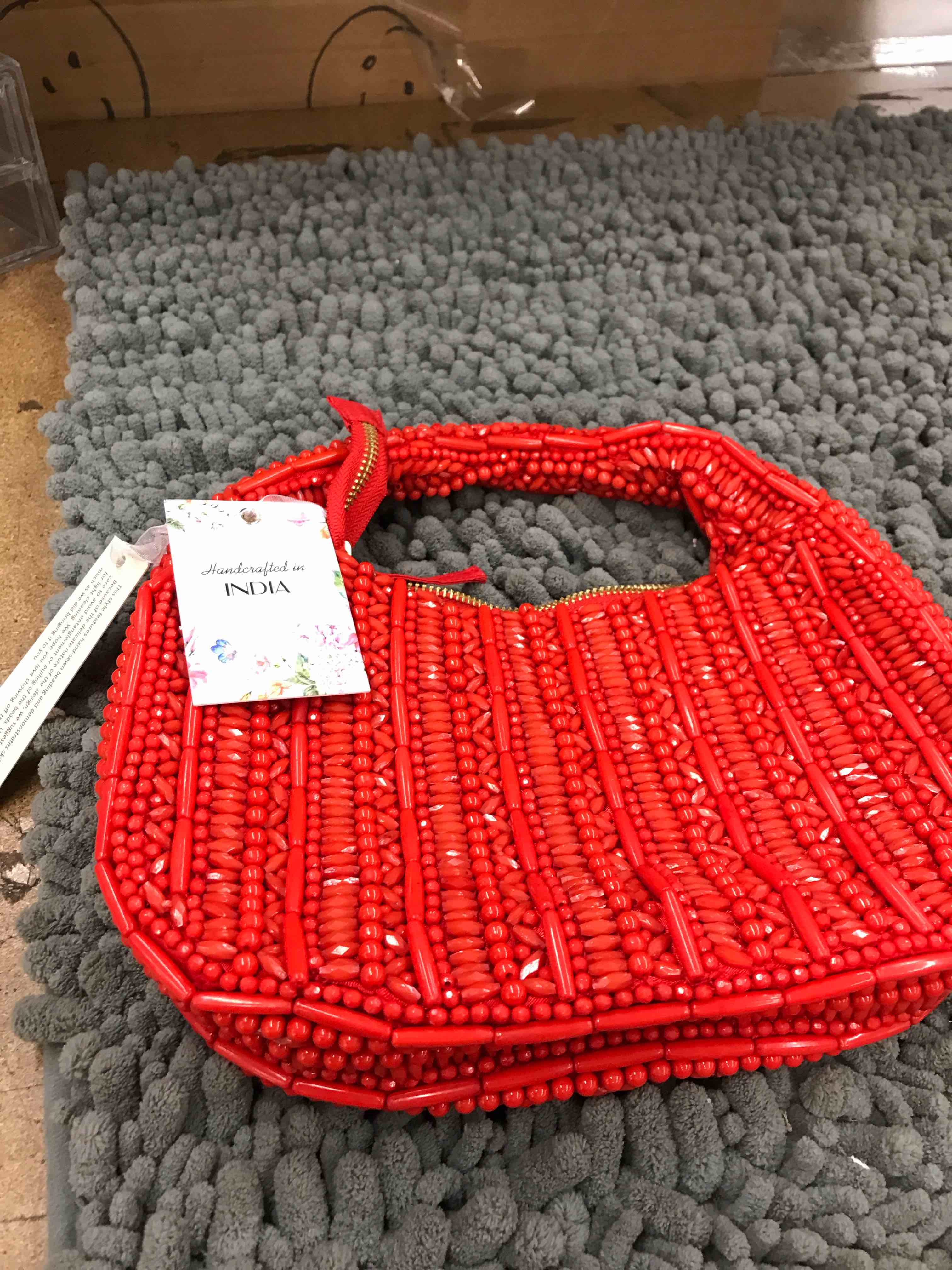 Condition photo showing New/Like New for handcrafted in india purse