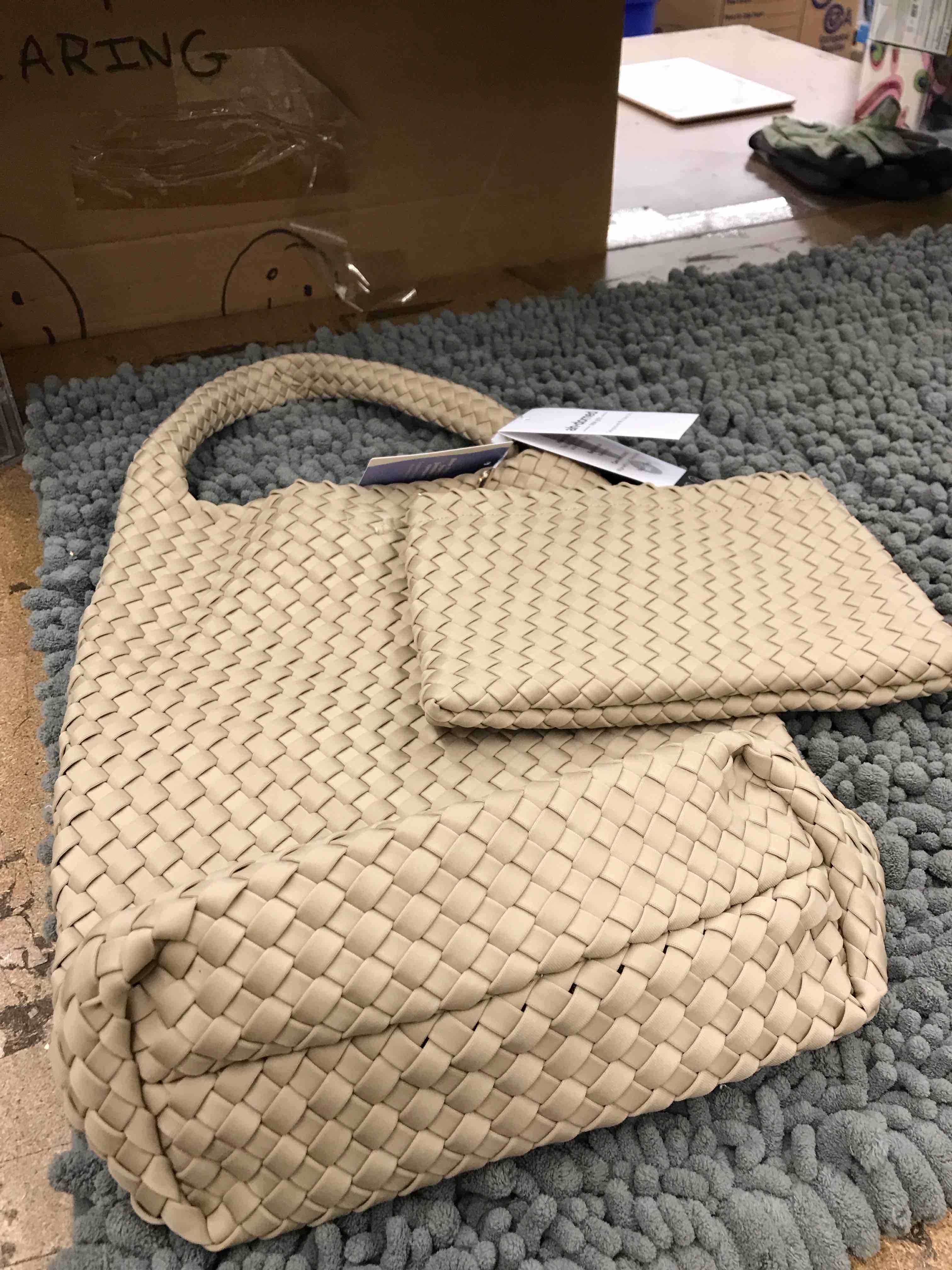Condition photo showing New/Like New for ah-dorned handbag