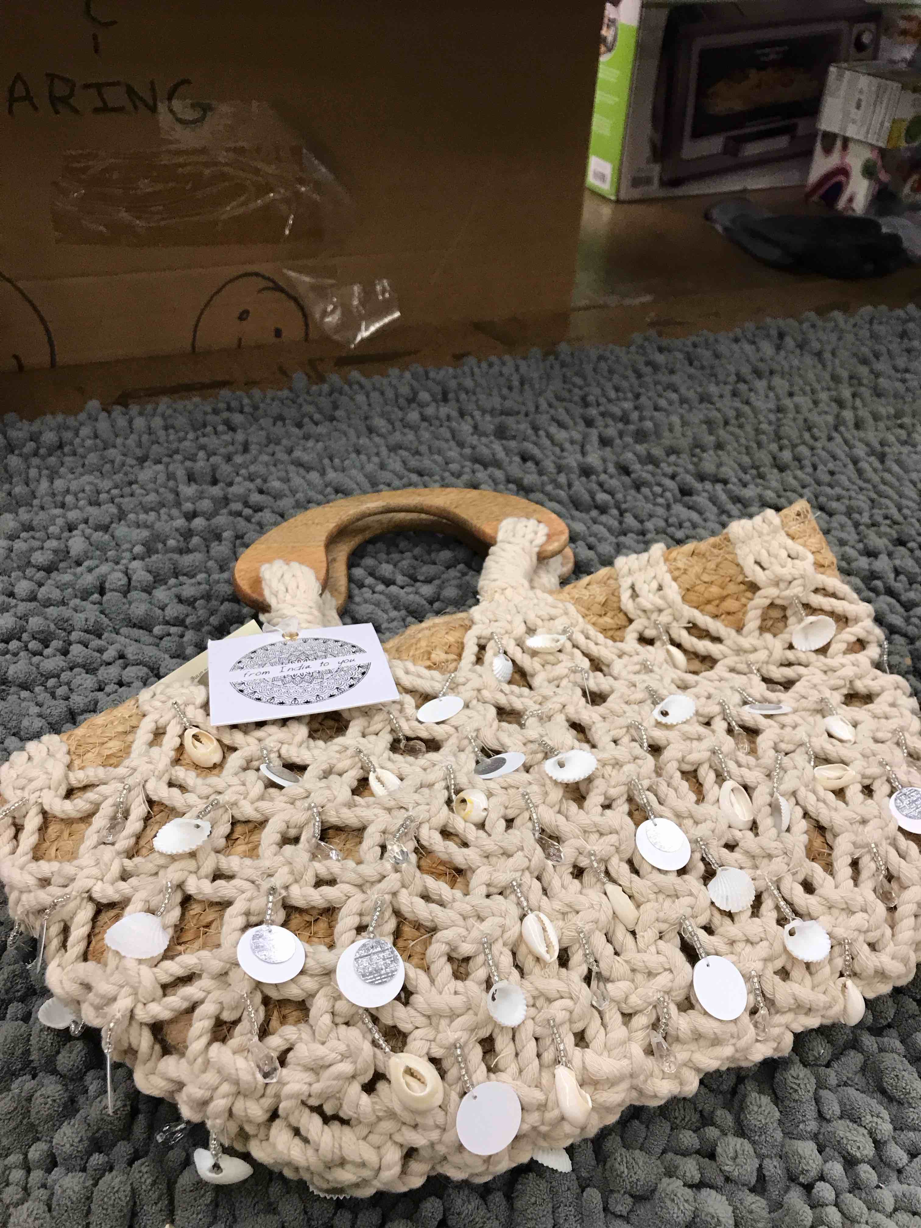 Condition photo showing New/Like New for handcrafted in india bag