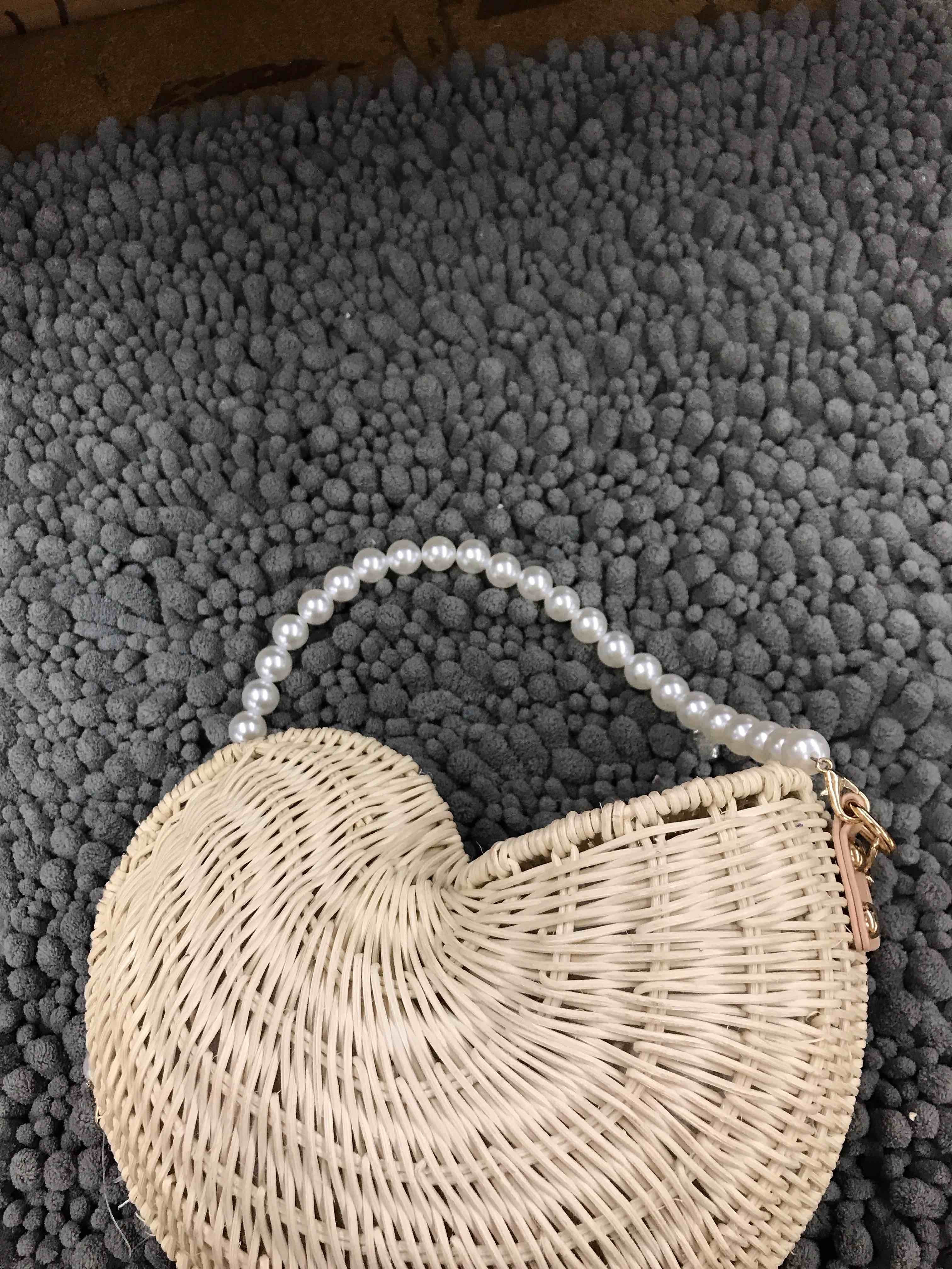 Condition photo showing New/Like New for straw handbag