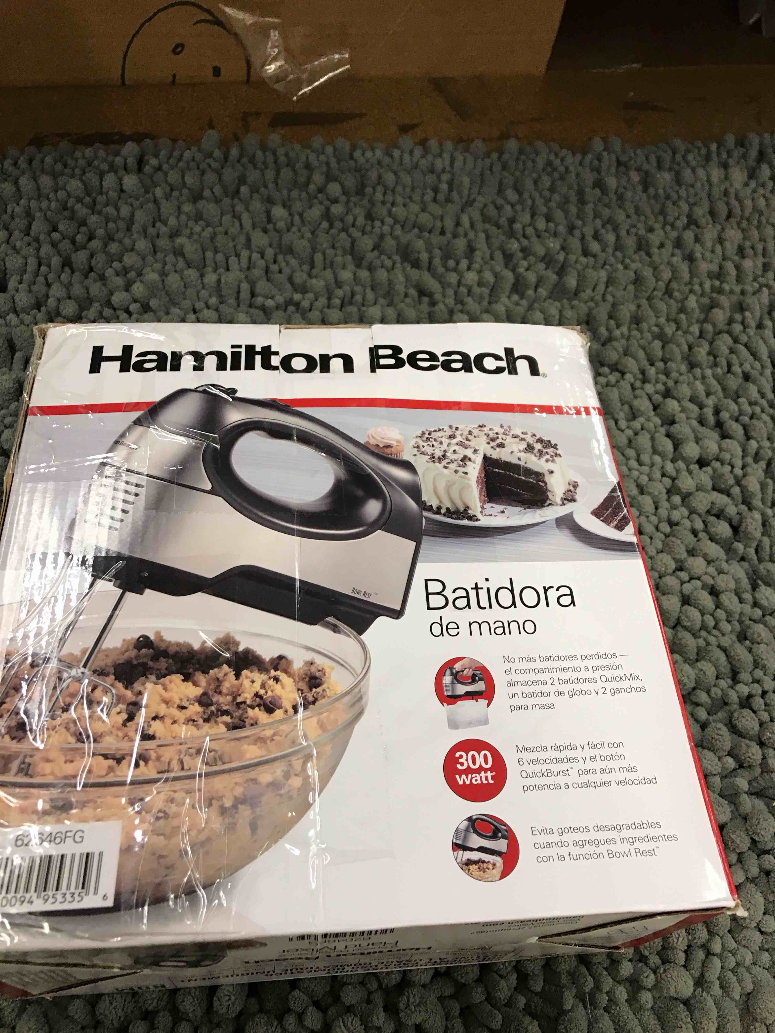 Condition photo showing New/Like New for hamilton beach 6 speed hand mixer