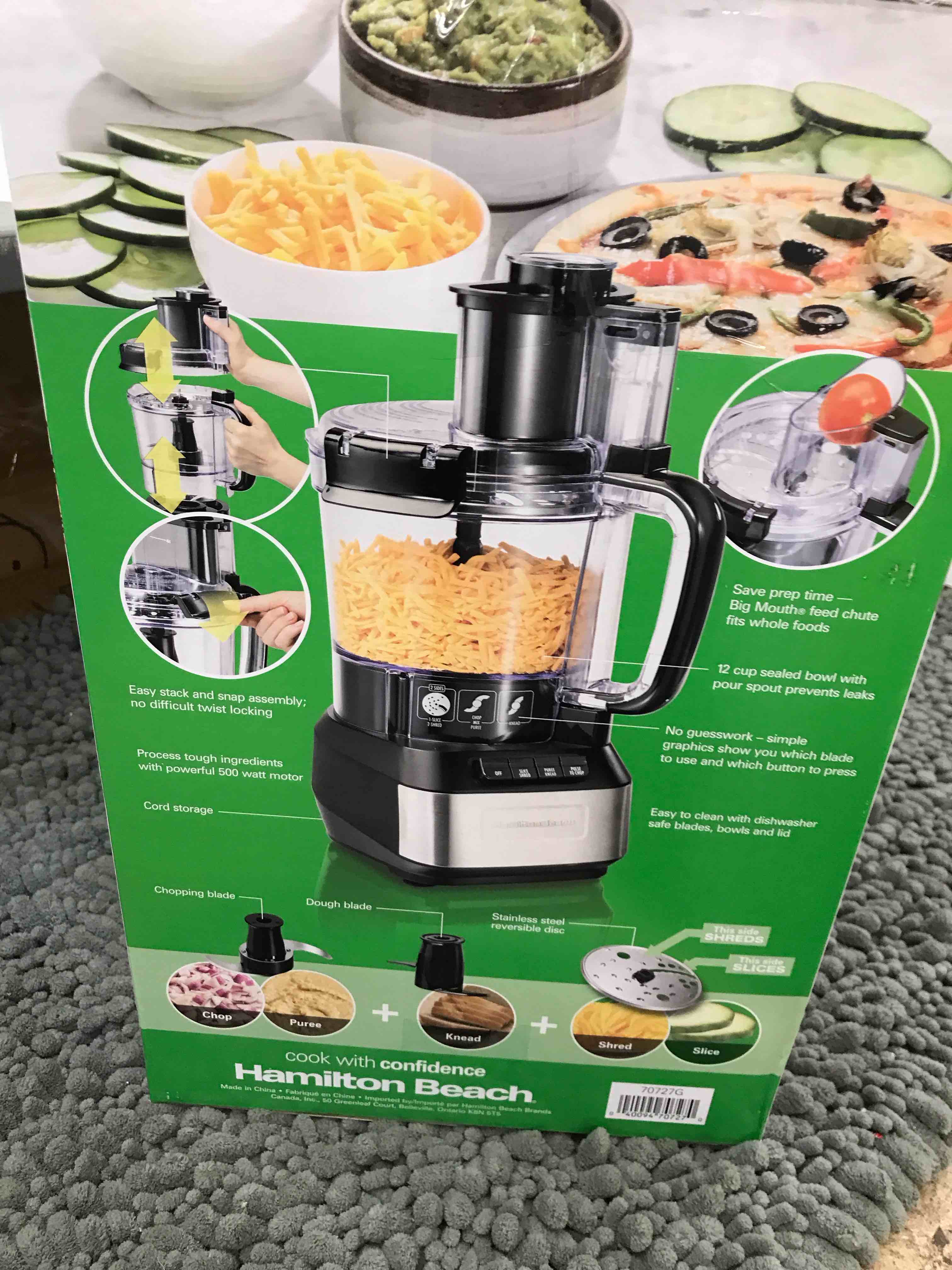 Condition photo showing New/Like New for 12 cup stack & snap food processor 