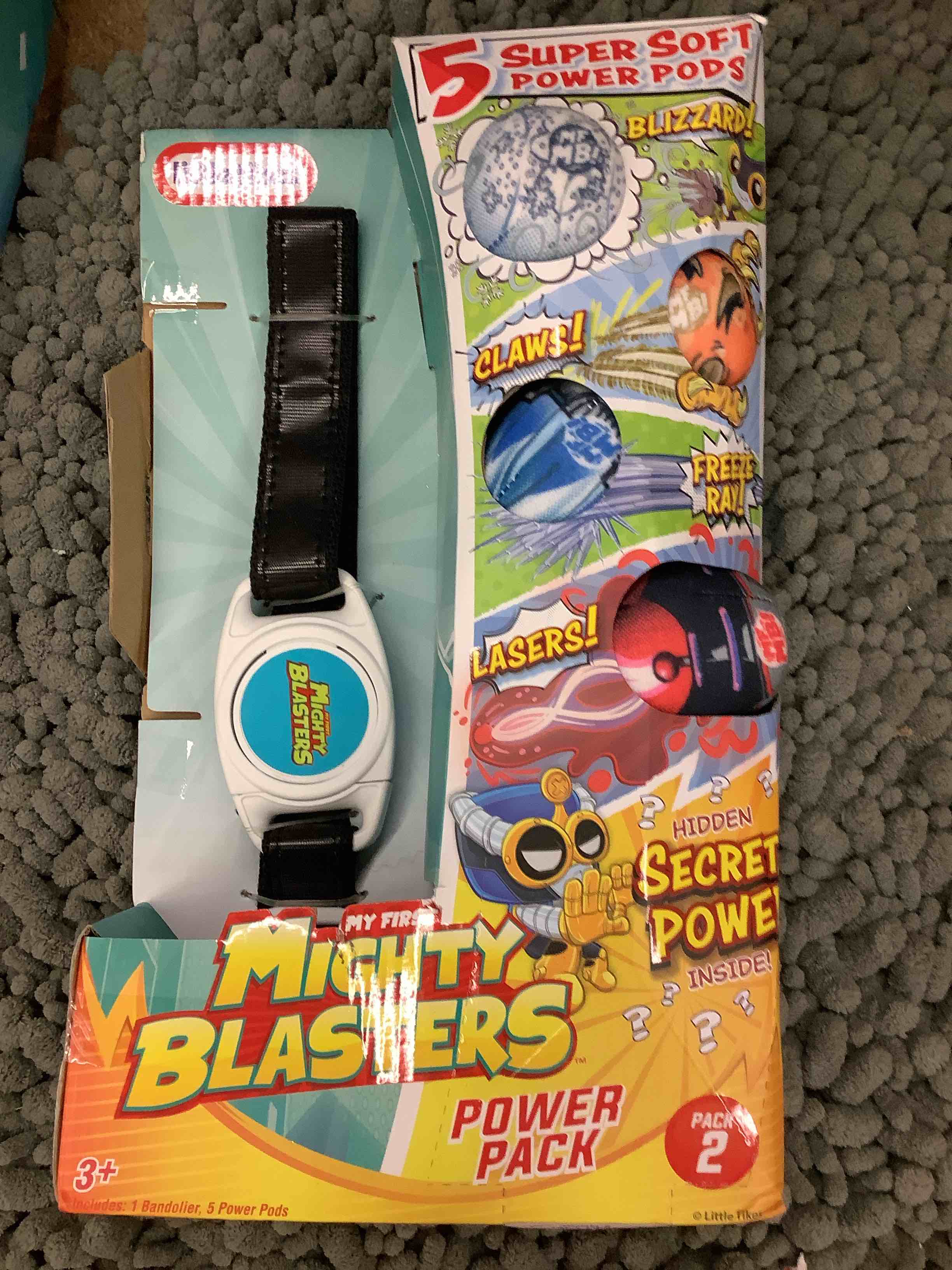 little tikes mighty blasters power pack 2  refill pack w/ 5 power pods  soft pieces  gift for kids & toddlers  boys & girls  ages 3 4 5+