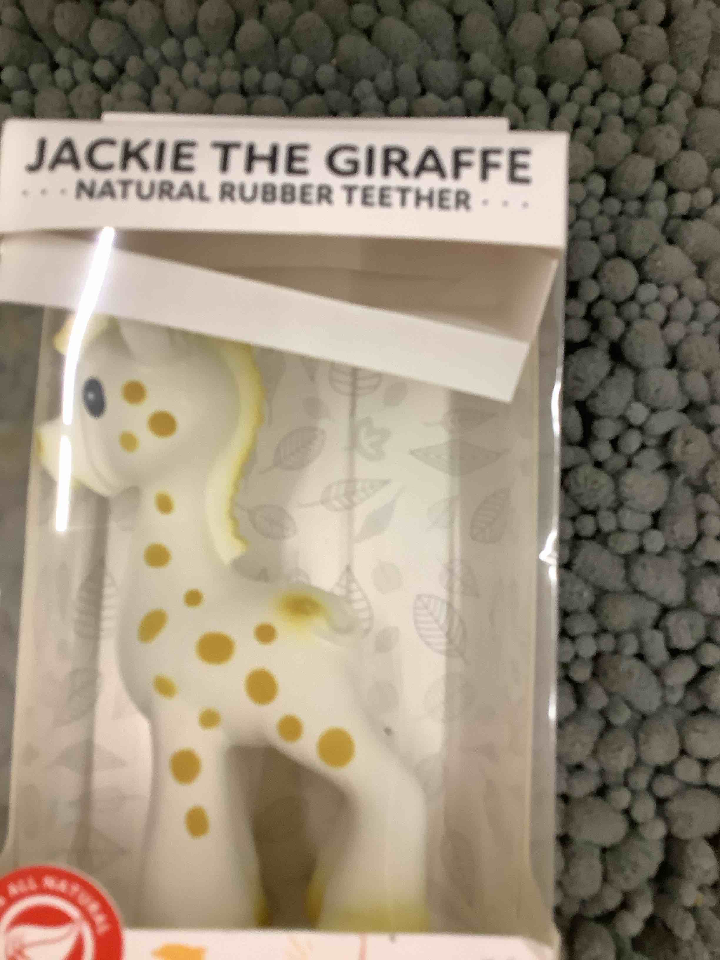 Condition photo showing Good Condition for nuby jackie the giraffe natural rubber teether for babies