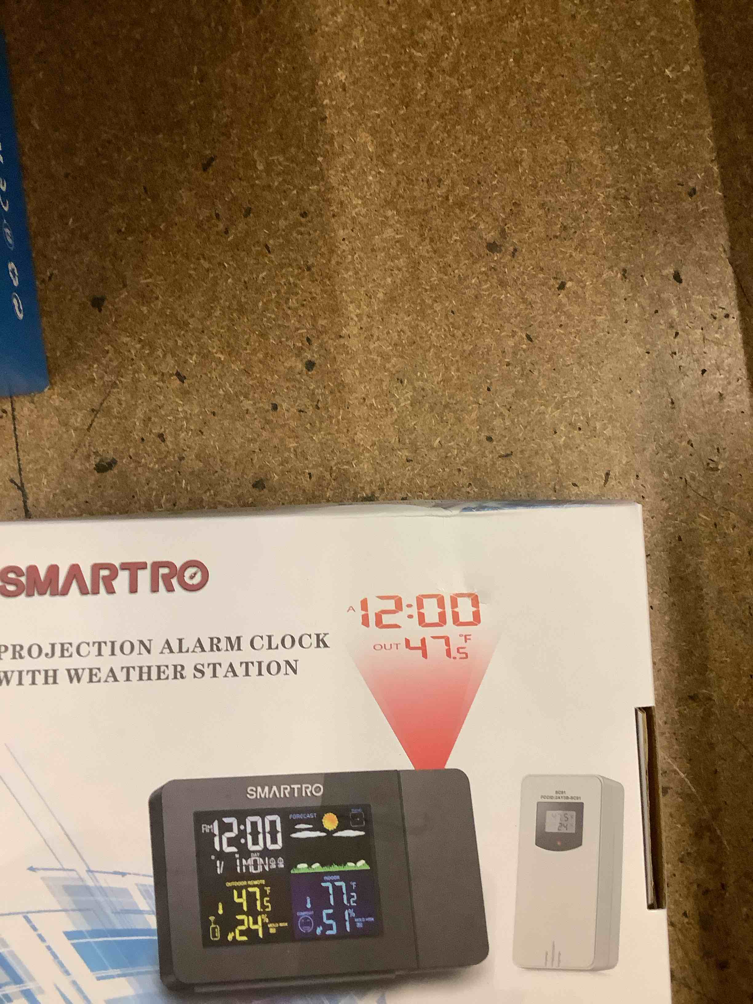 alarm clock with weather station 