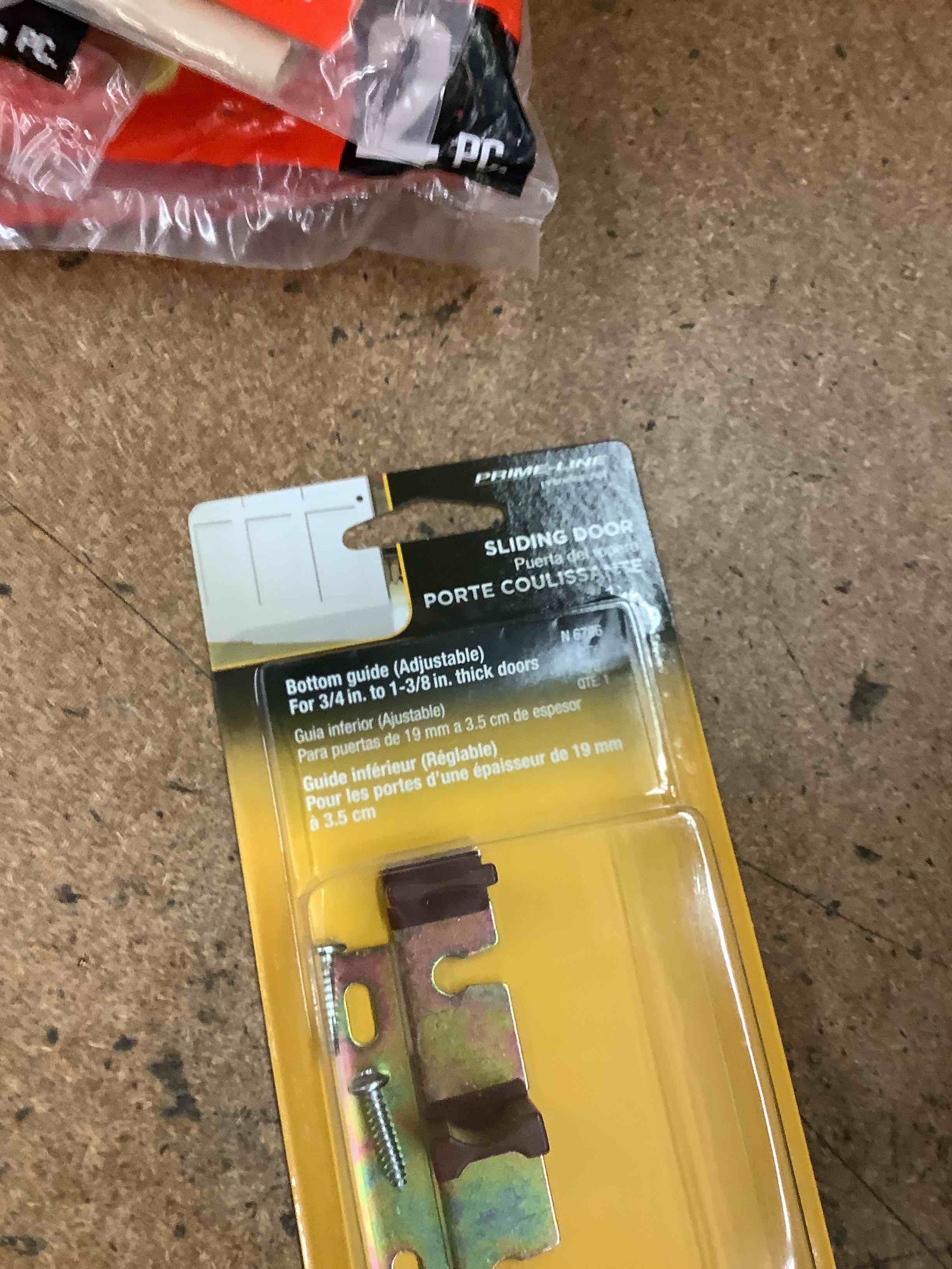 stamped steel  adjustable  closet door  floor guide