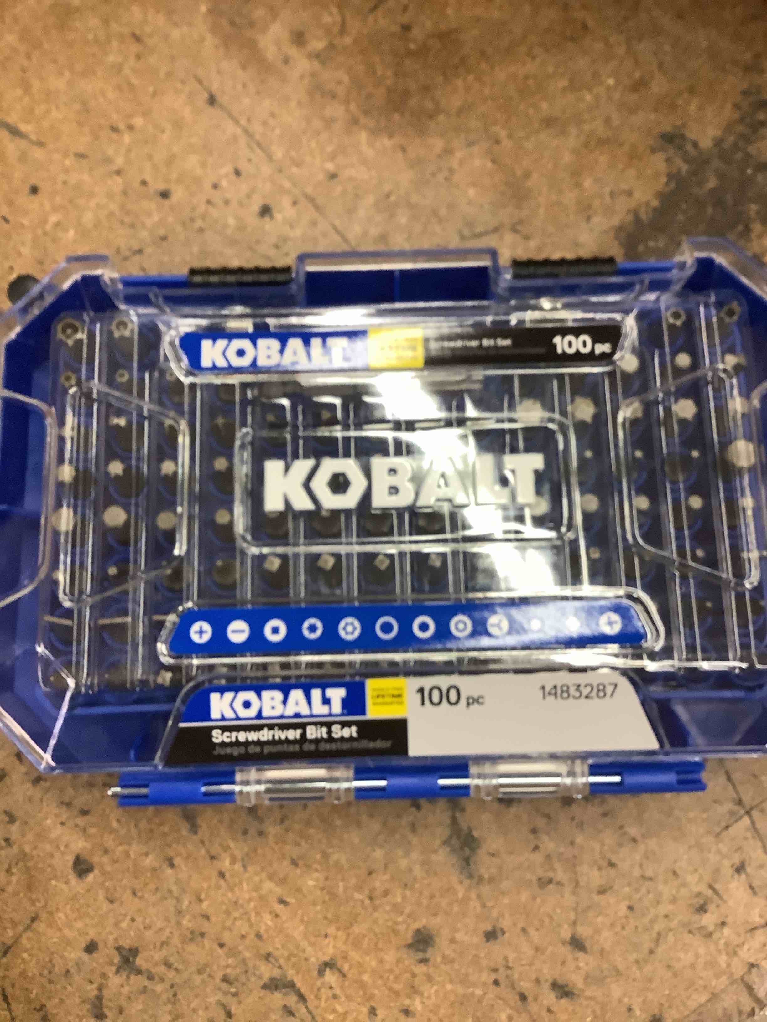 kobalt - 101464 - 100-piece 1-in steel hex shank screwdriver bit set
