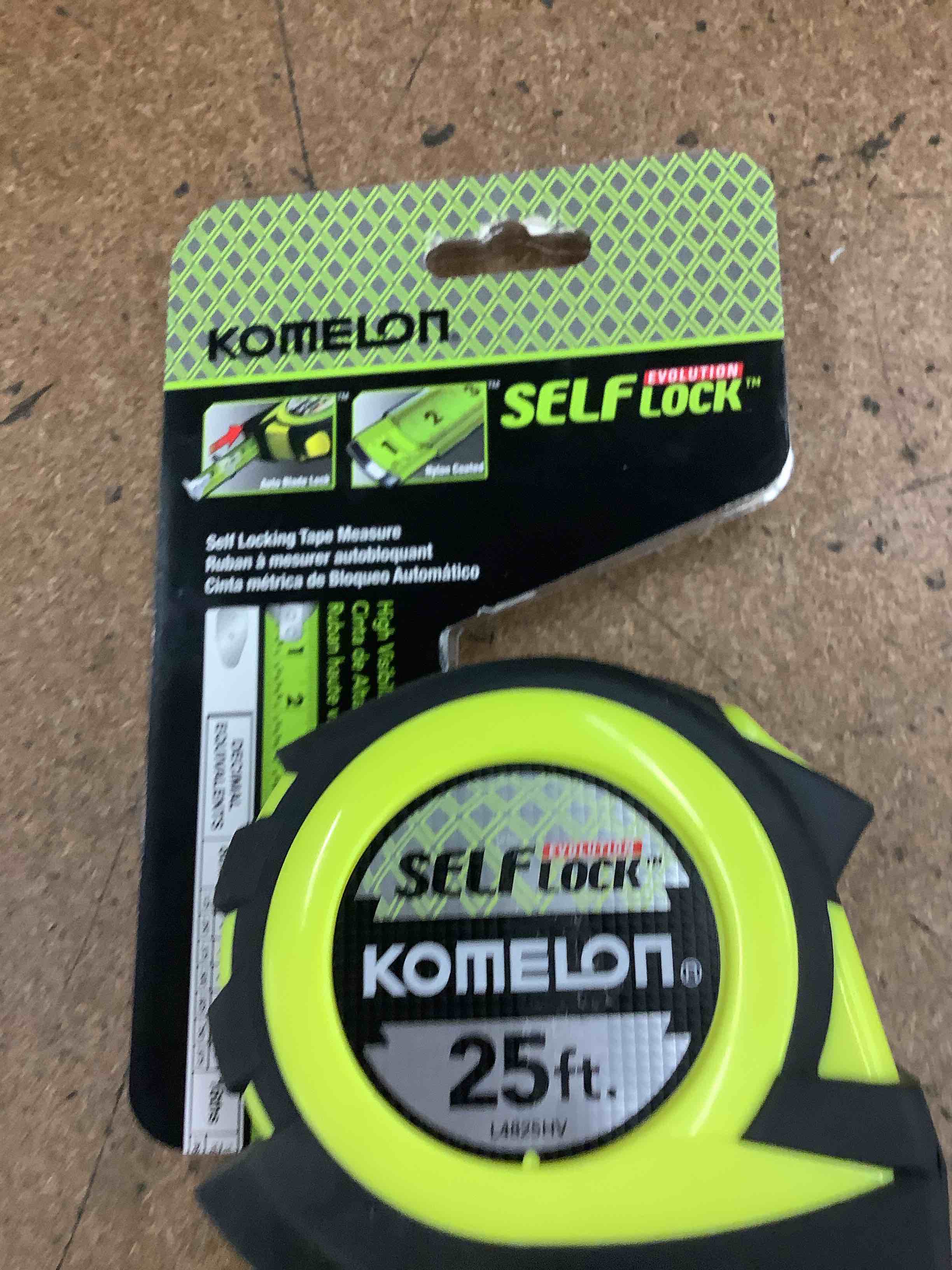 self lock 25 ft tape measure 