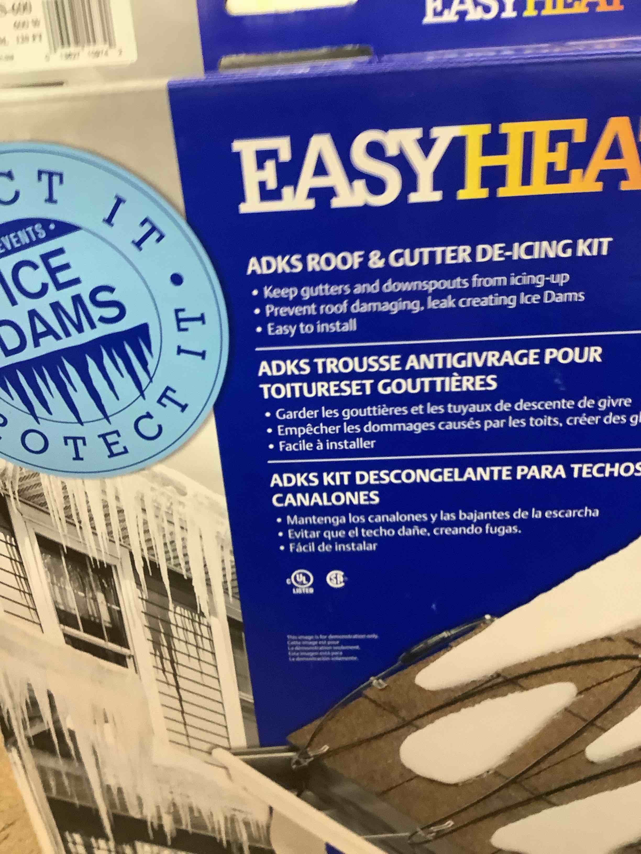 Easy Heat ADKS600 L De-Icing Cable For Roof and Gutter