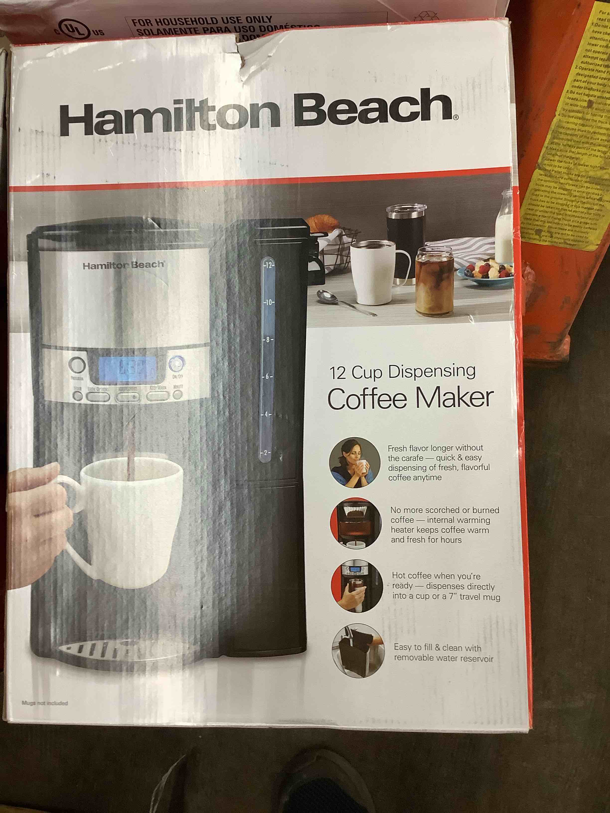 Hamilton Beach - BrewStation 12-Cup Coffee Maker - Black