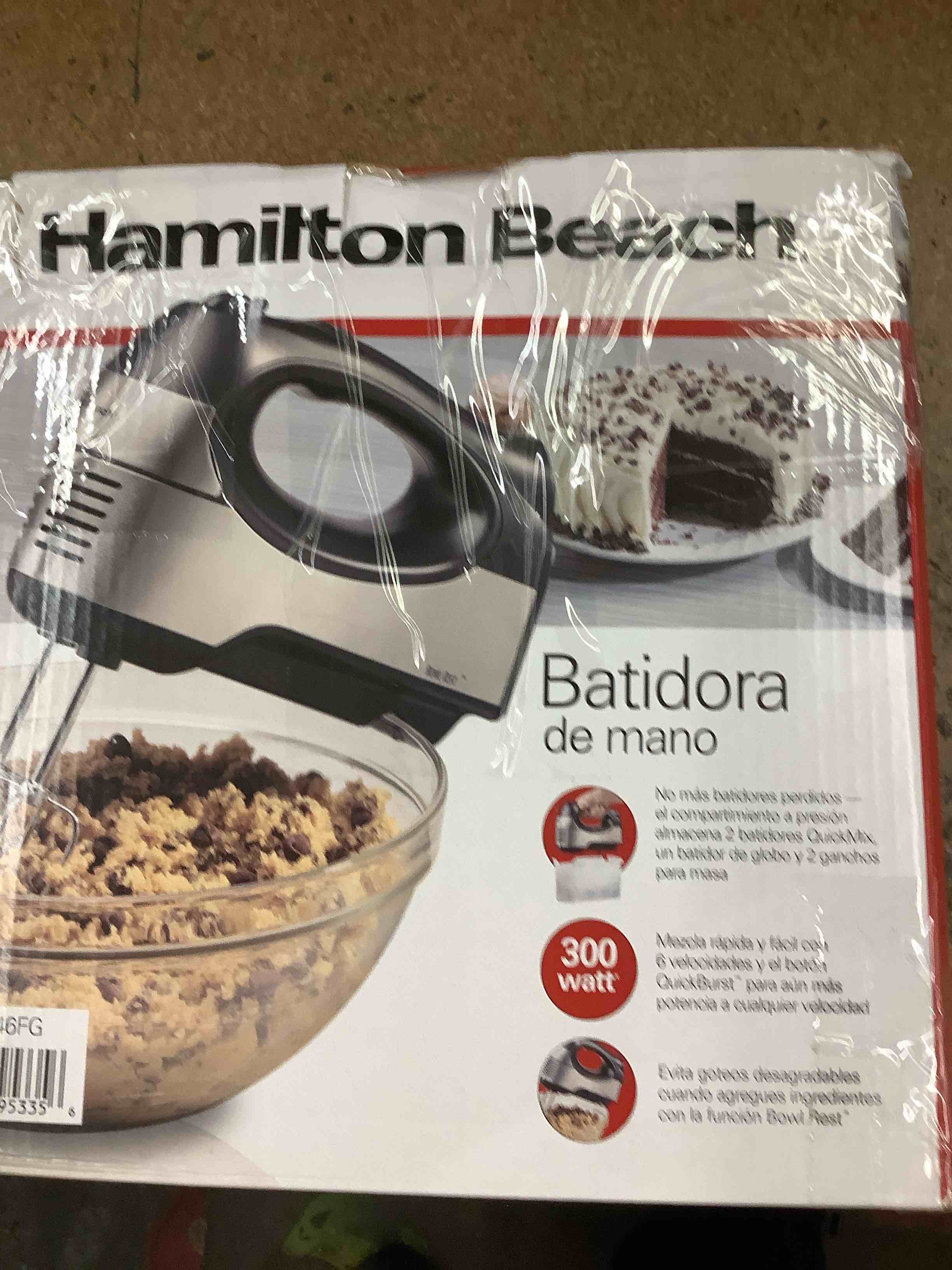 Hamilton Beach 6 Speed Performance Hand Mixer  Includes Case  5 Attachments  Stainless Steel  62646F