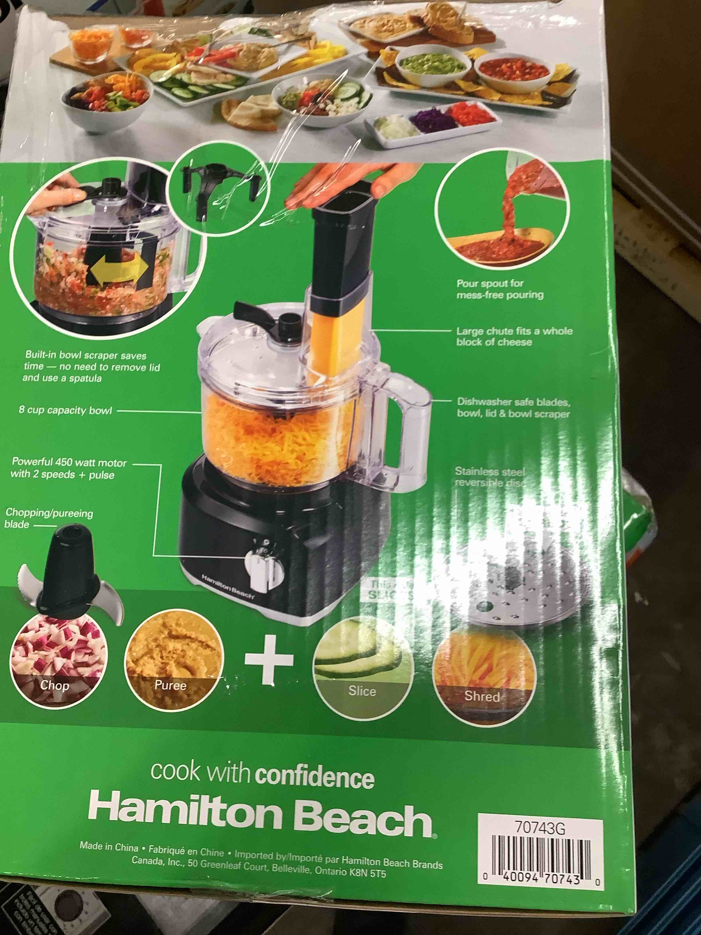 Condition photo showing Good Condition for hamilton beach 70743 bowl scraper 8 cup food processor  black