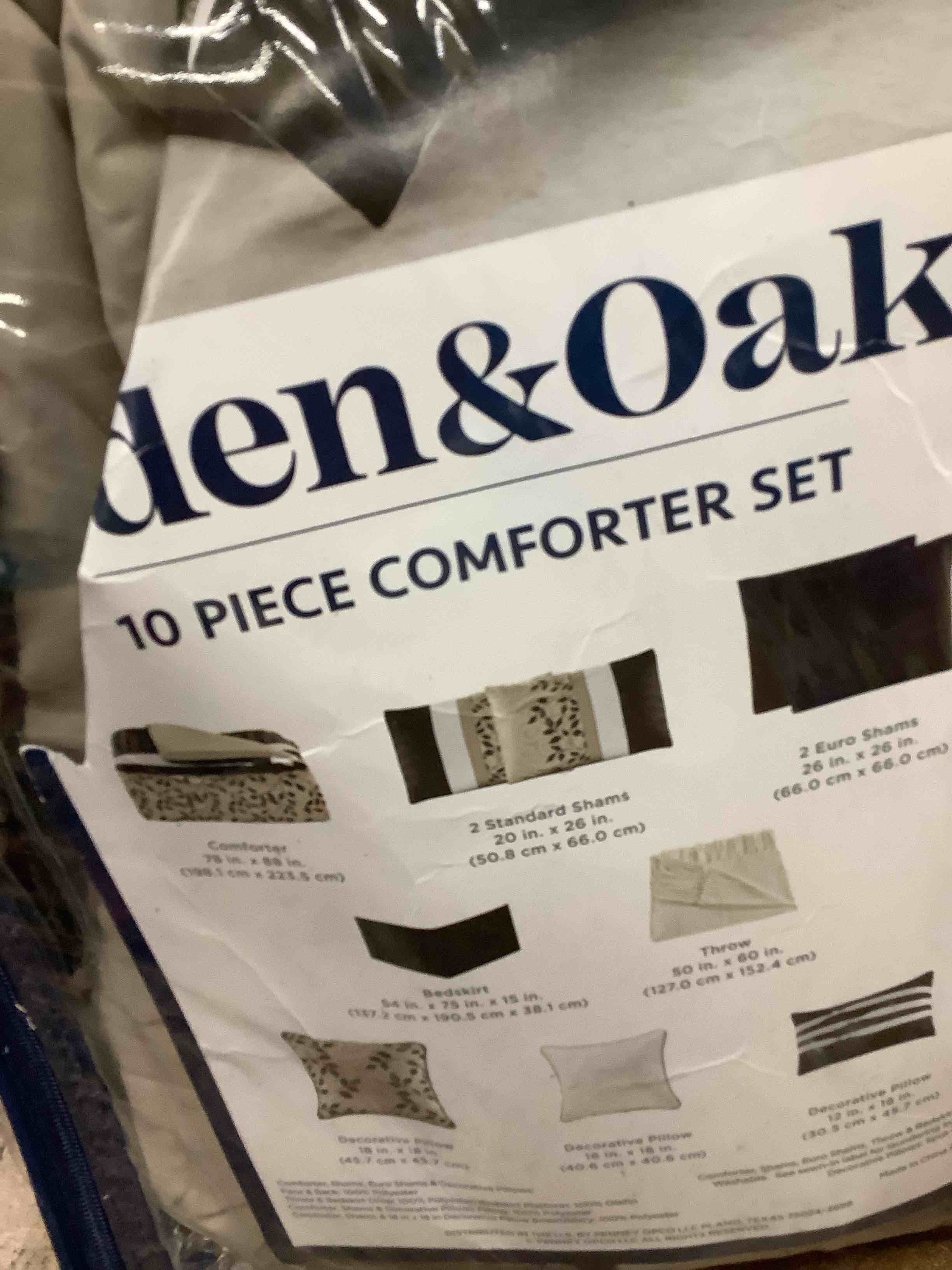 Condition photo showing Good Condition for 10 pc comforter set 