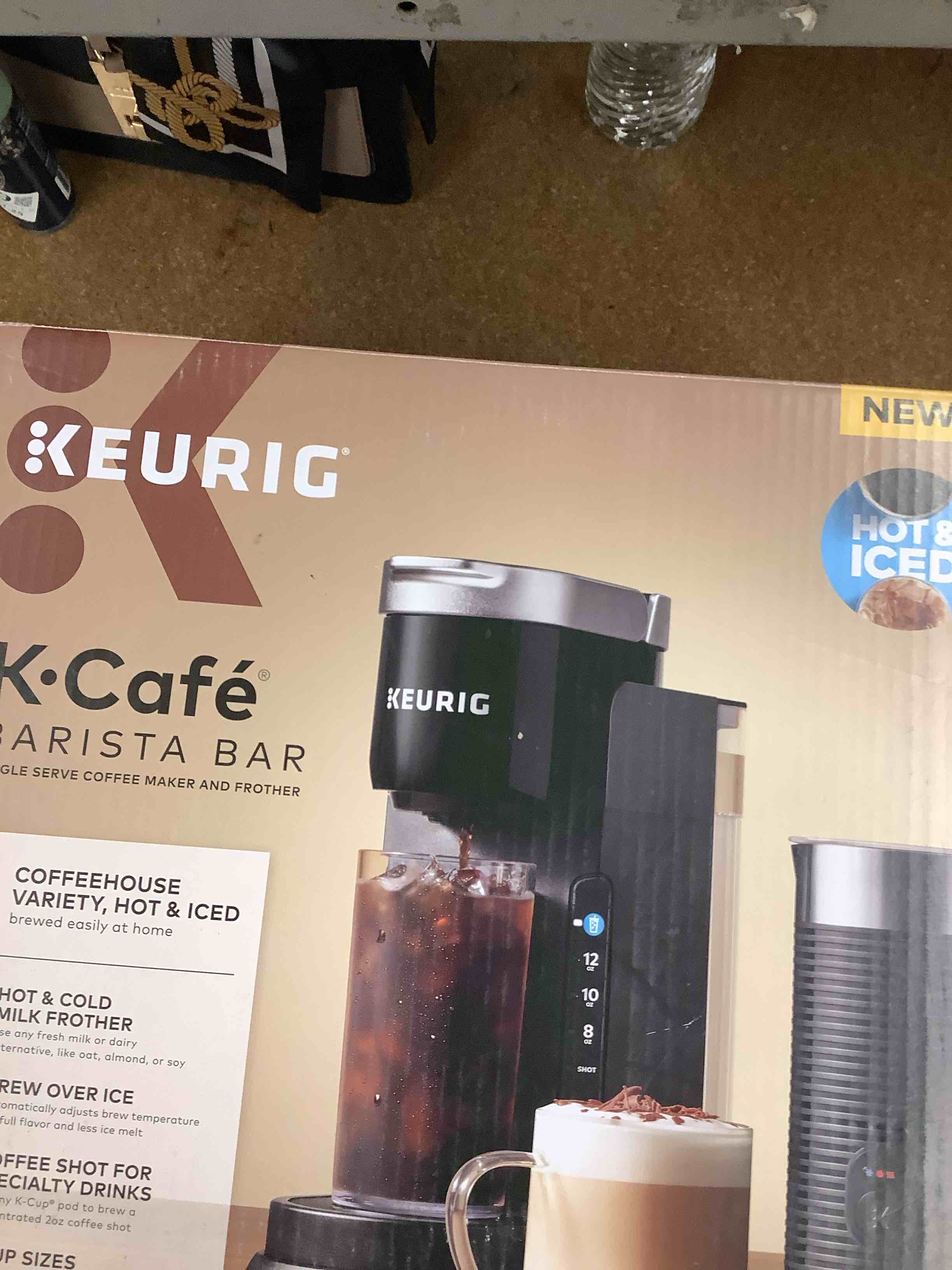 Condition photo showing Good Condition for keurig k-café barista bar single serve coffee maker and frother  black