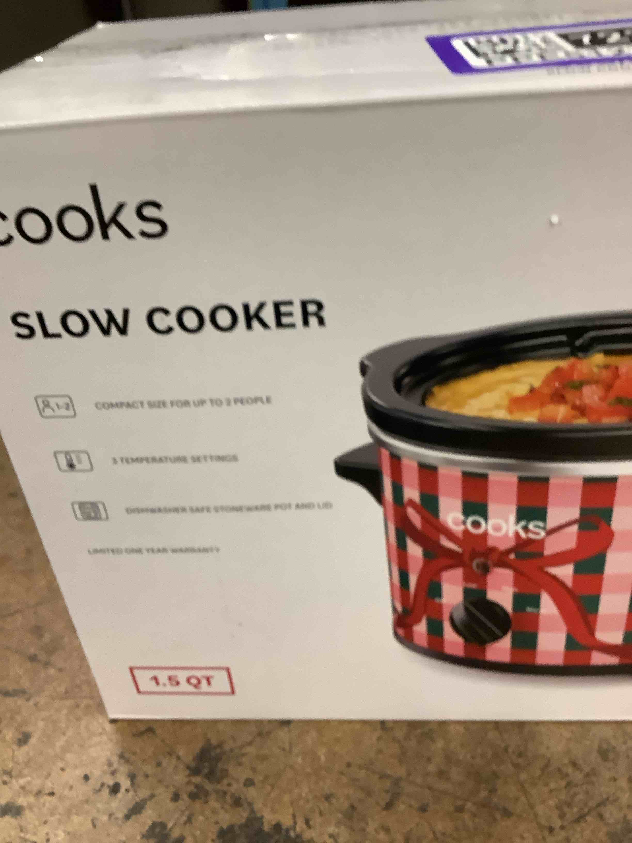 cooks slow cooker 1.5 qt 