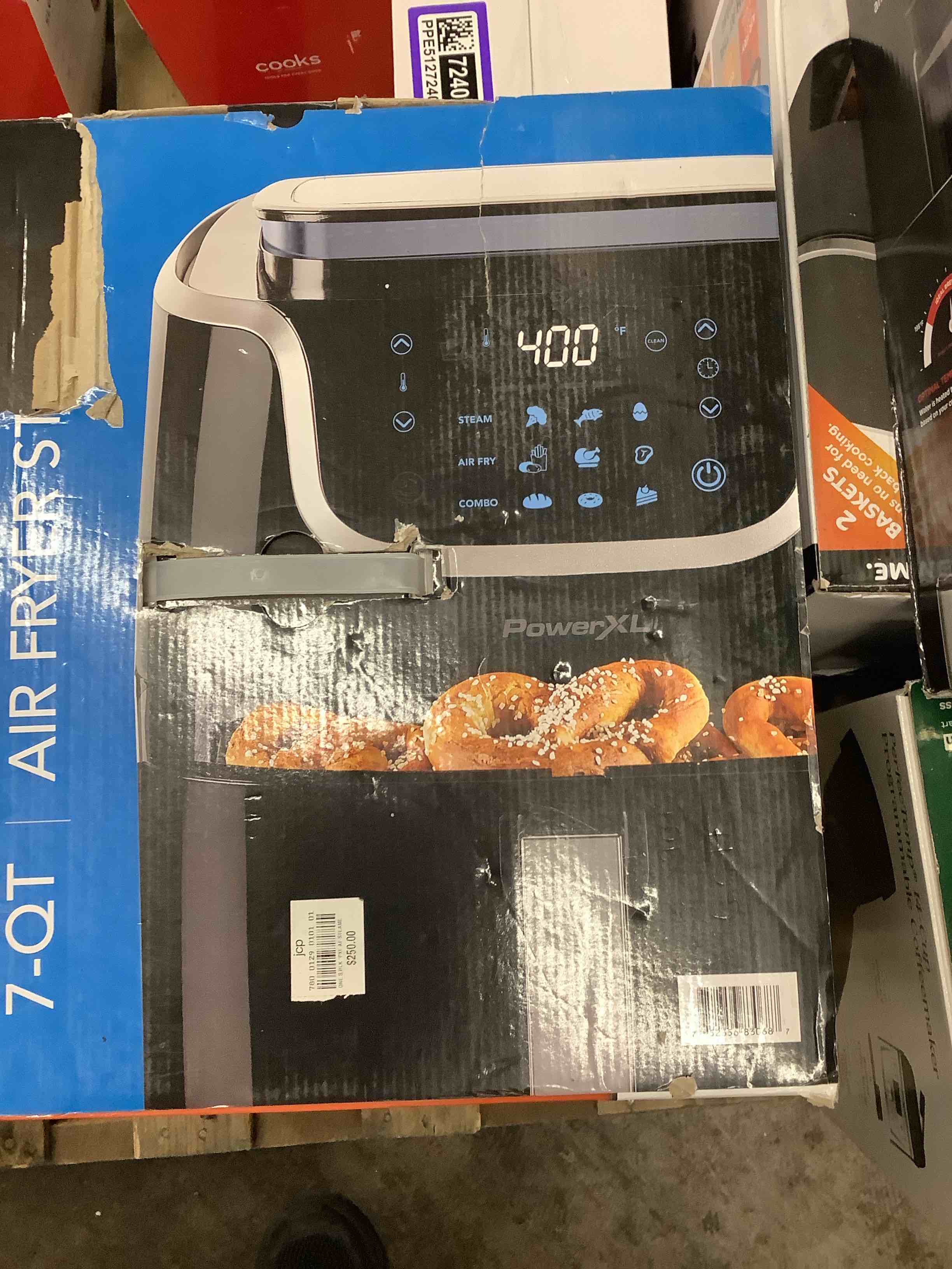 Condition photo showing Good Condition for powerxl - 7qt. digital steamer air fryer - black