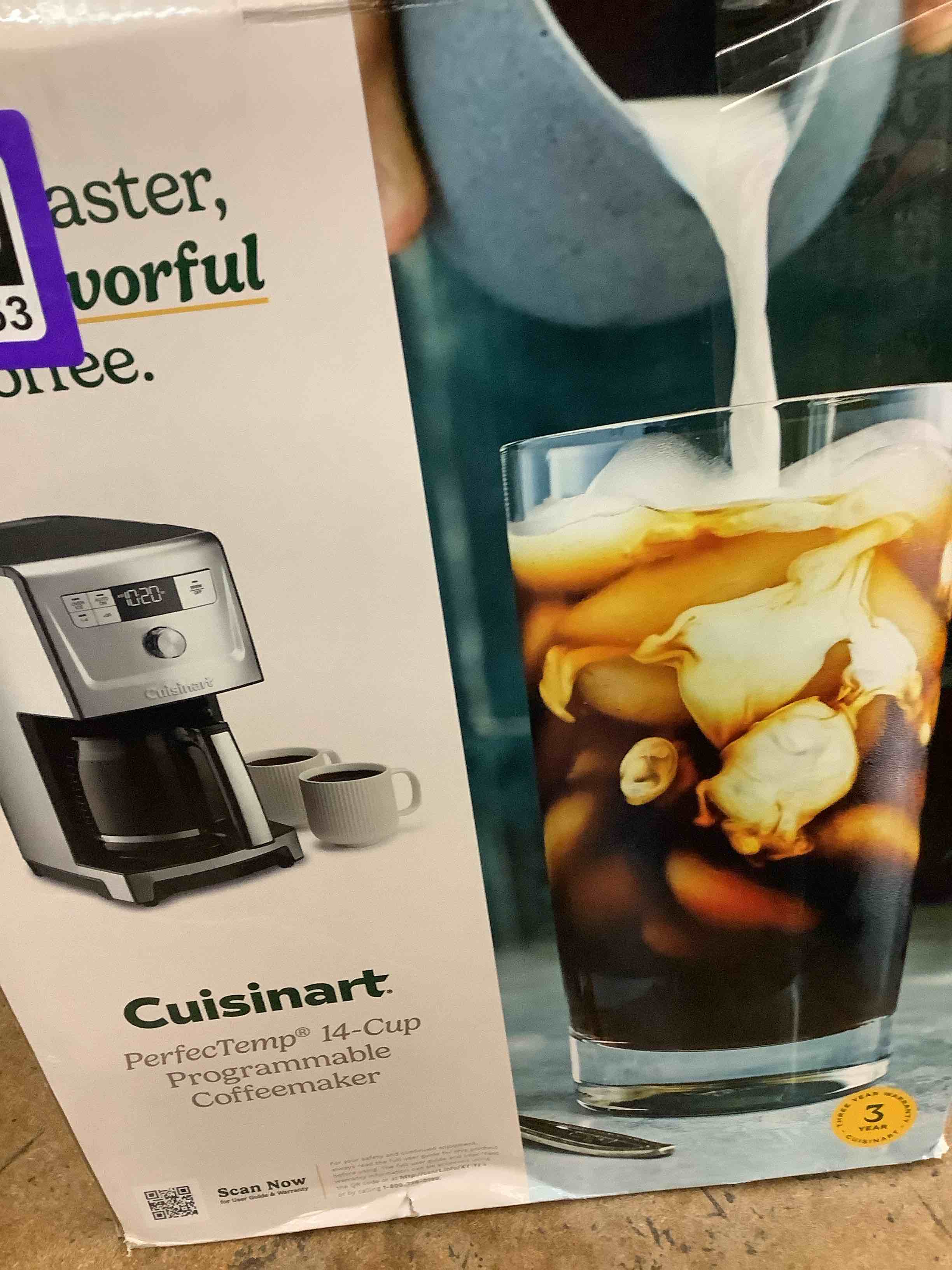 Condition photo showing Good Condition for cuisinart coffee maker 