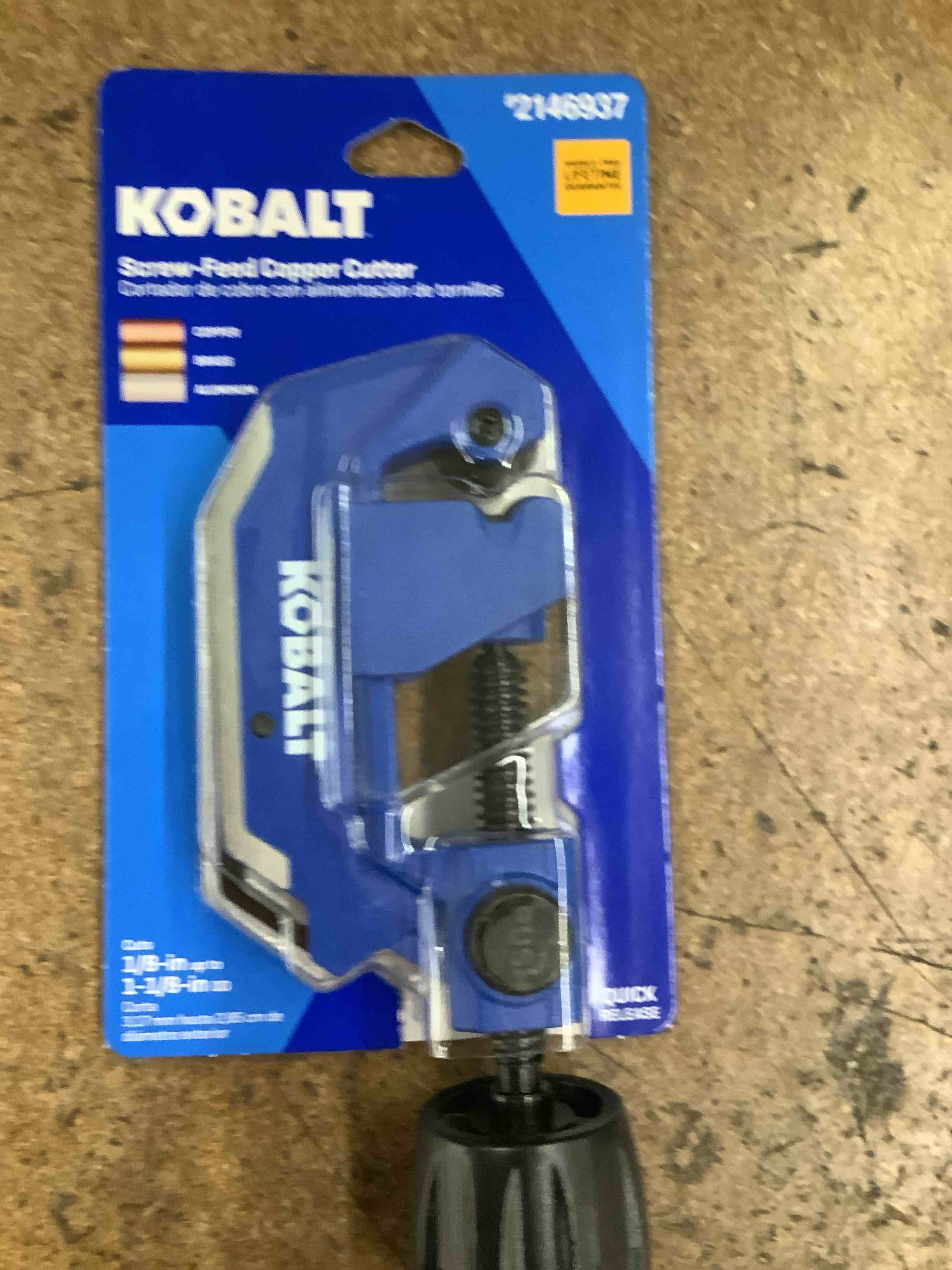 KOBALT screw feeder copper cutter 