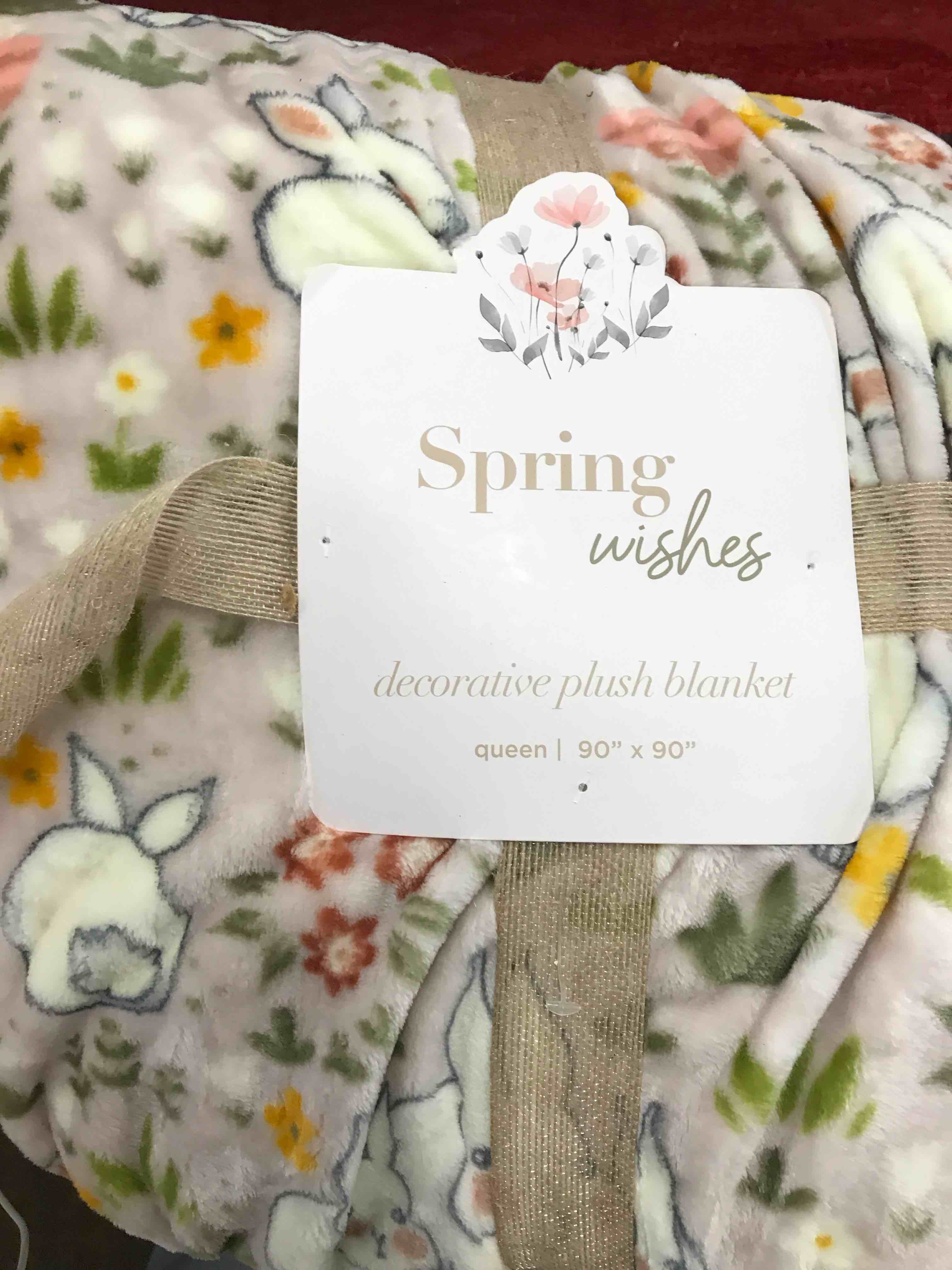 Spring Wishes Queen Plush Blanket