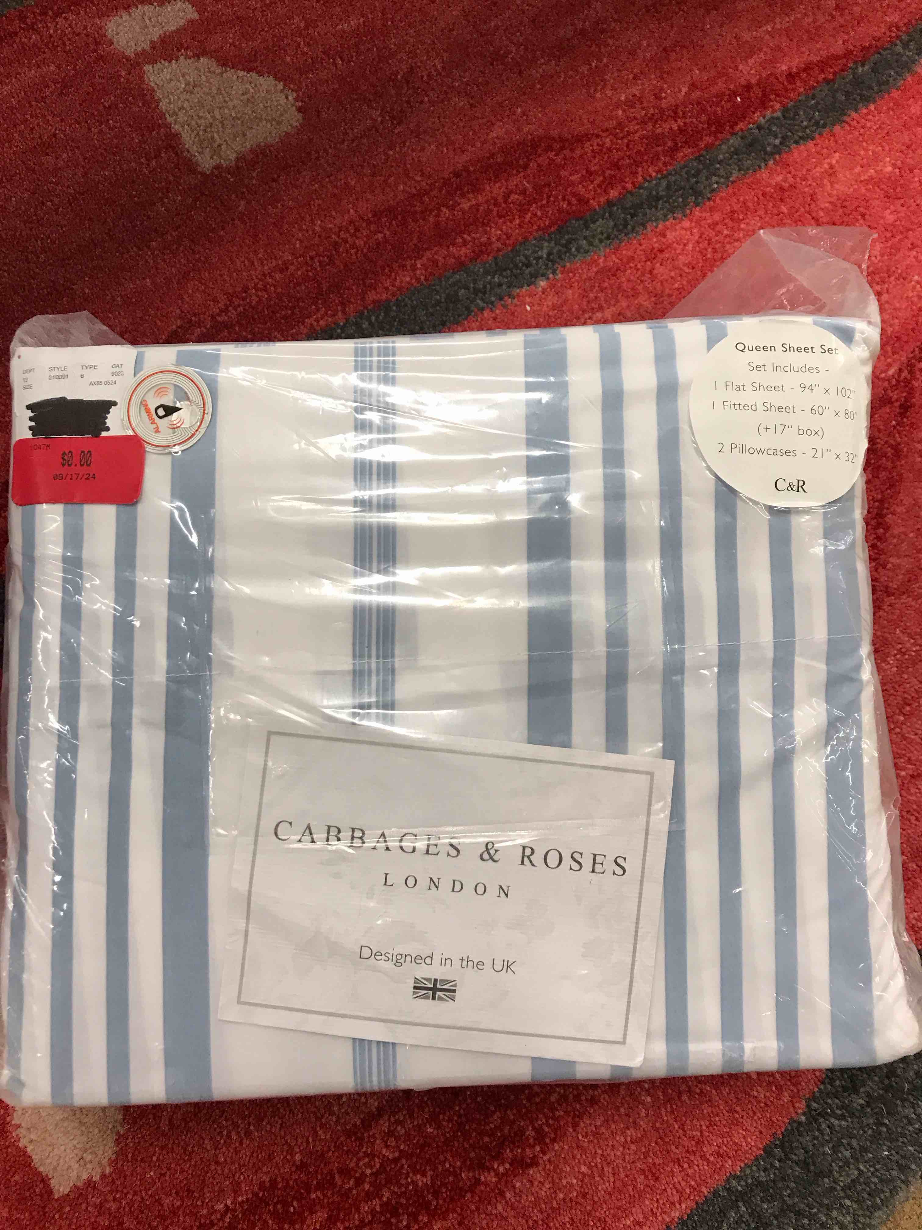 Cabbages & Roses Queen Sheet Set