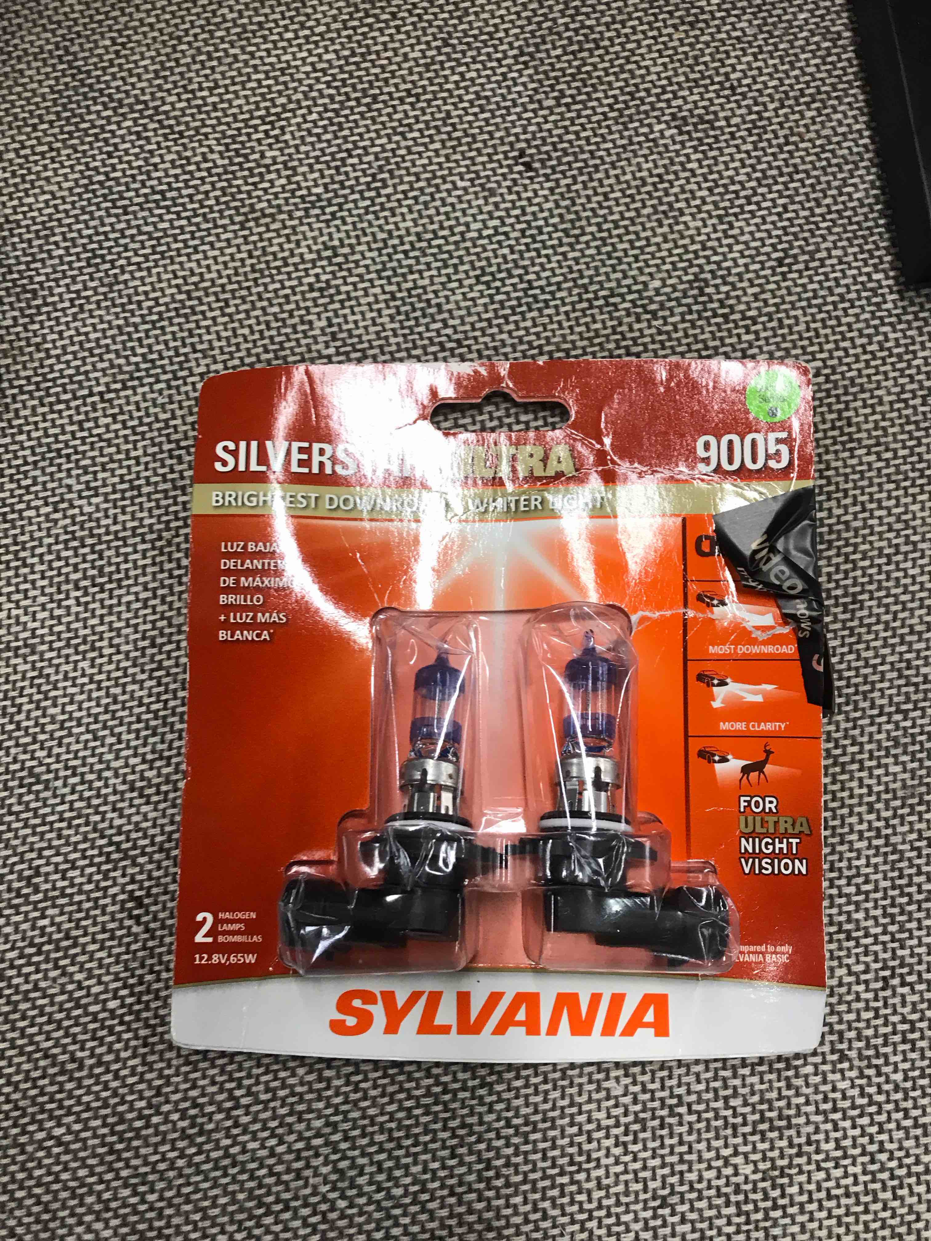 Sylvania Silverstar Ultra 9005 Bulbs