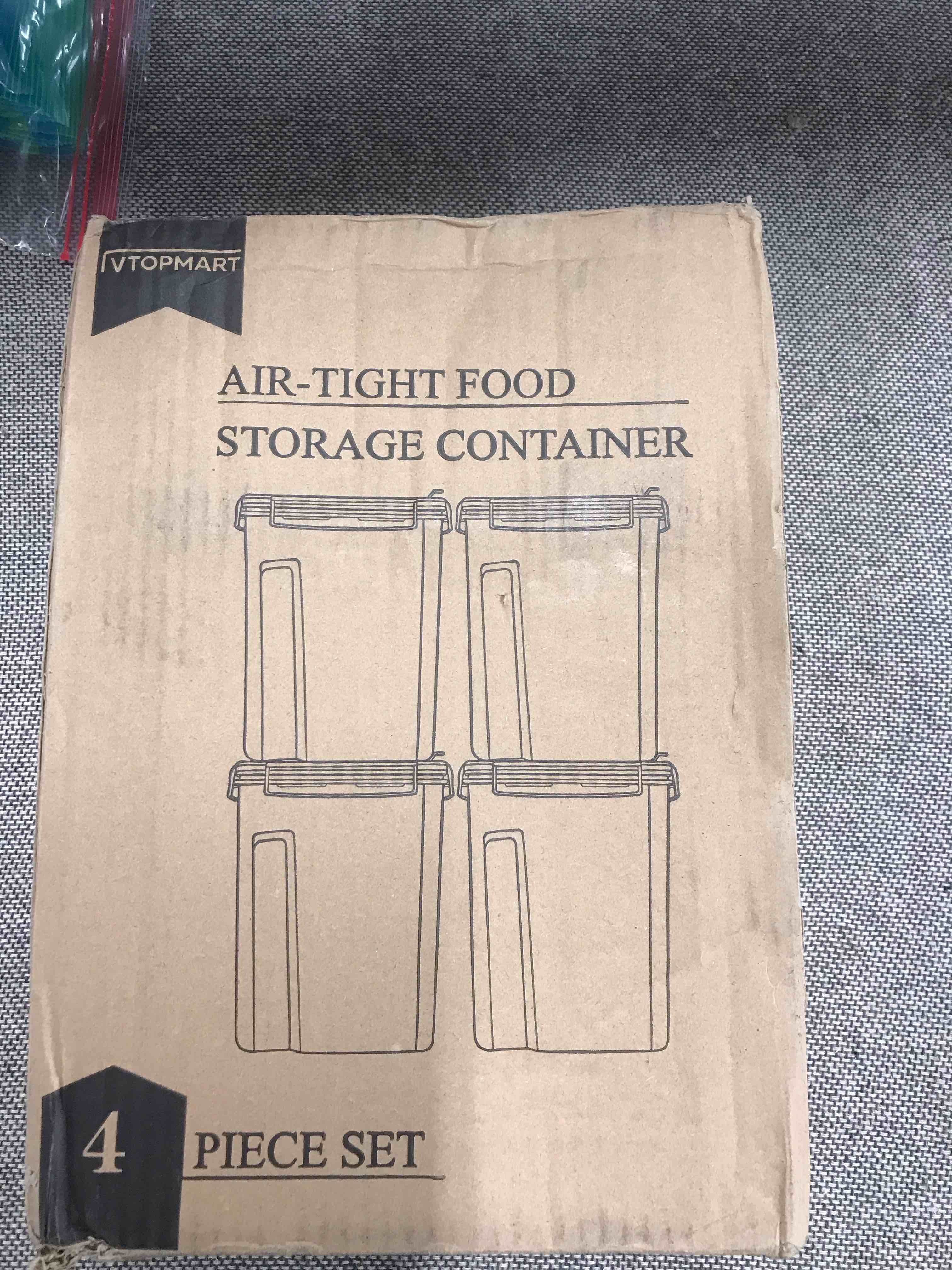 VTOPMART Air Tight Food Storage Container 