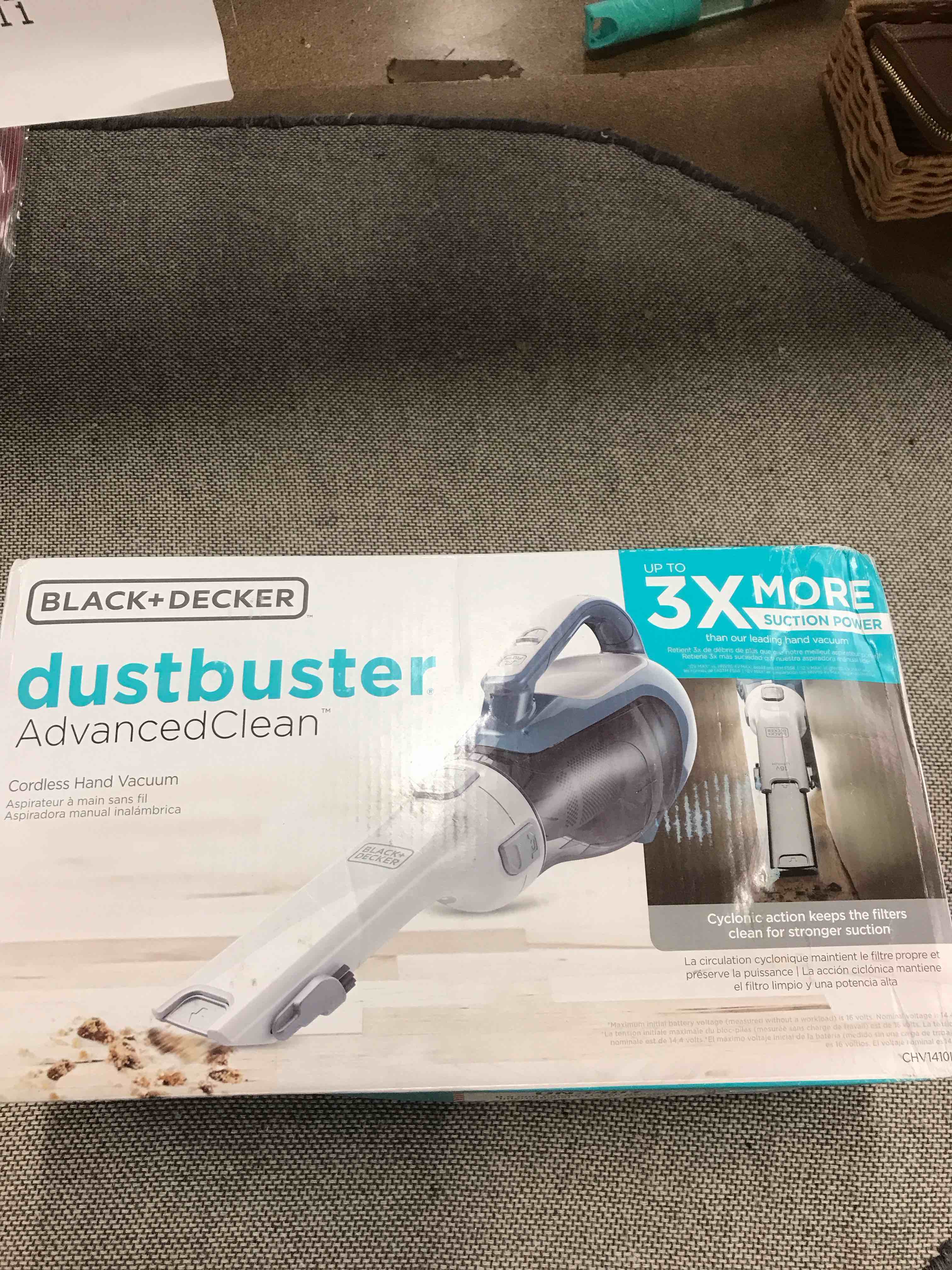 Black+Decker dustbuster AdvancedClean Cordless Handheld Vacuum CHV1410L