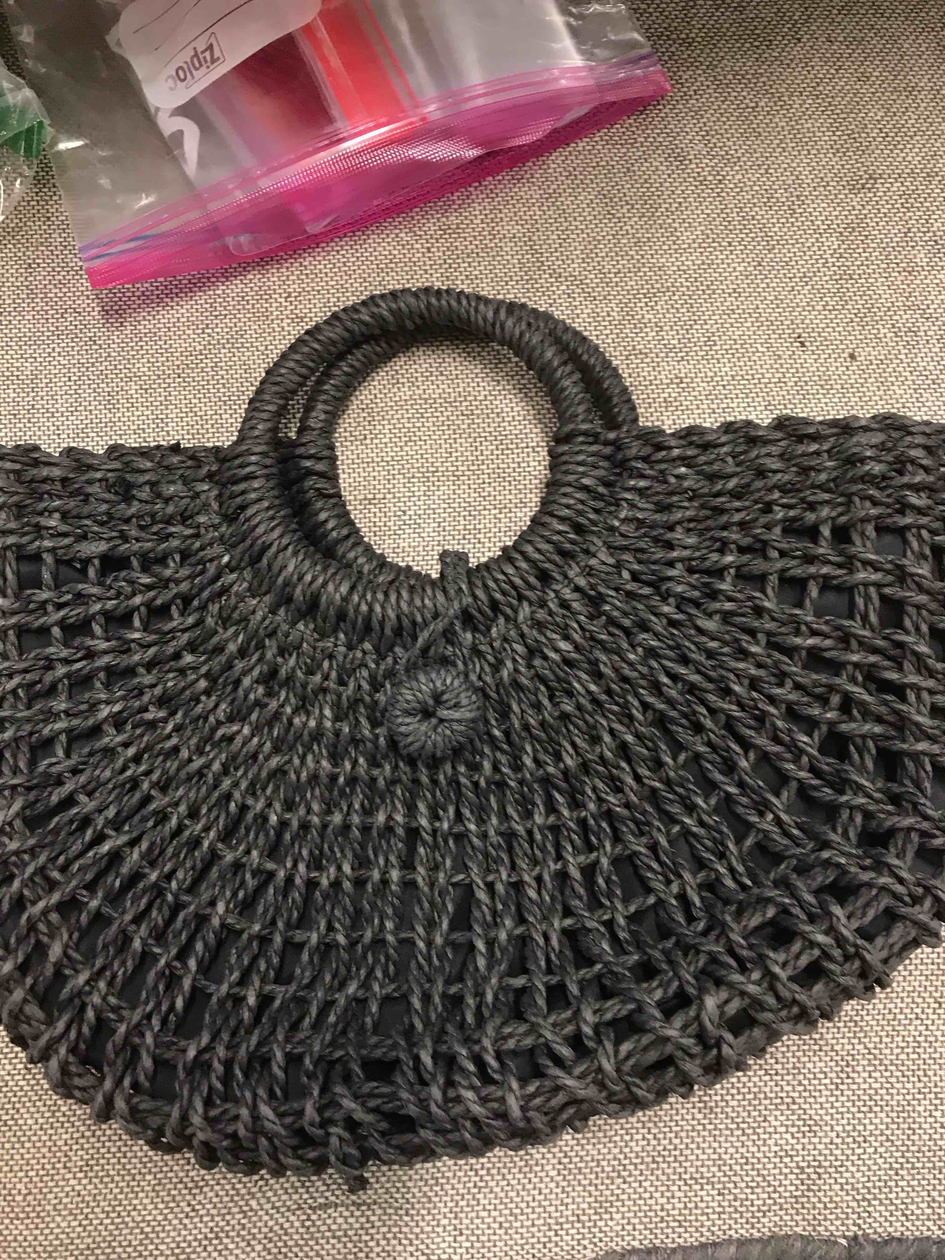 Women’s Wicker Black Purse