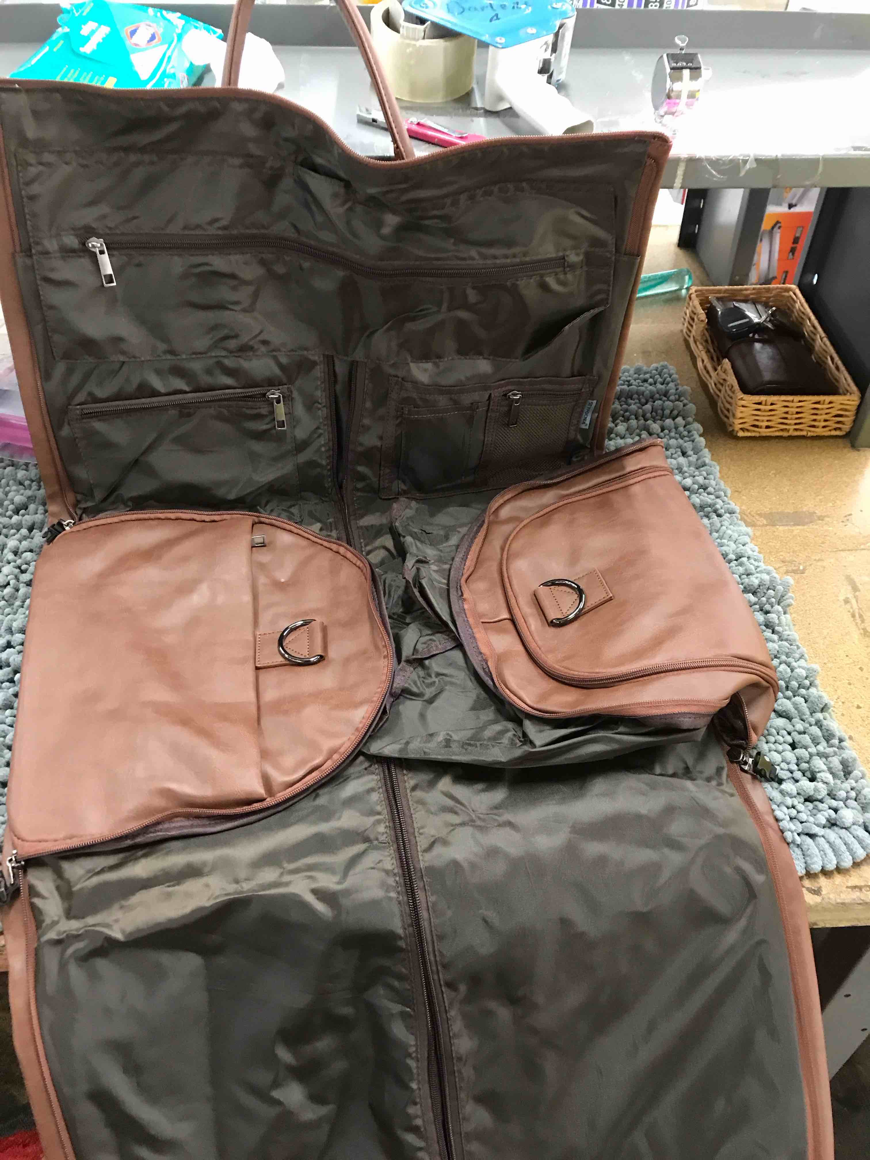 Travel bag that zips into a case