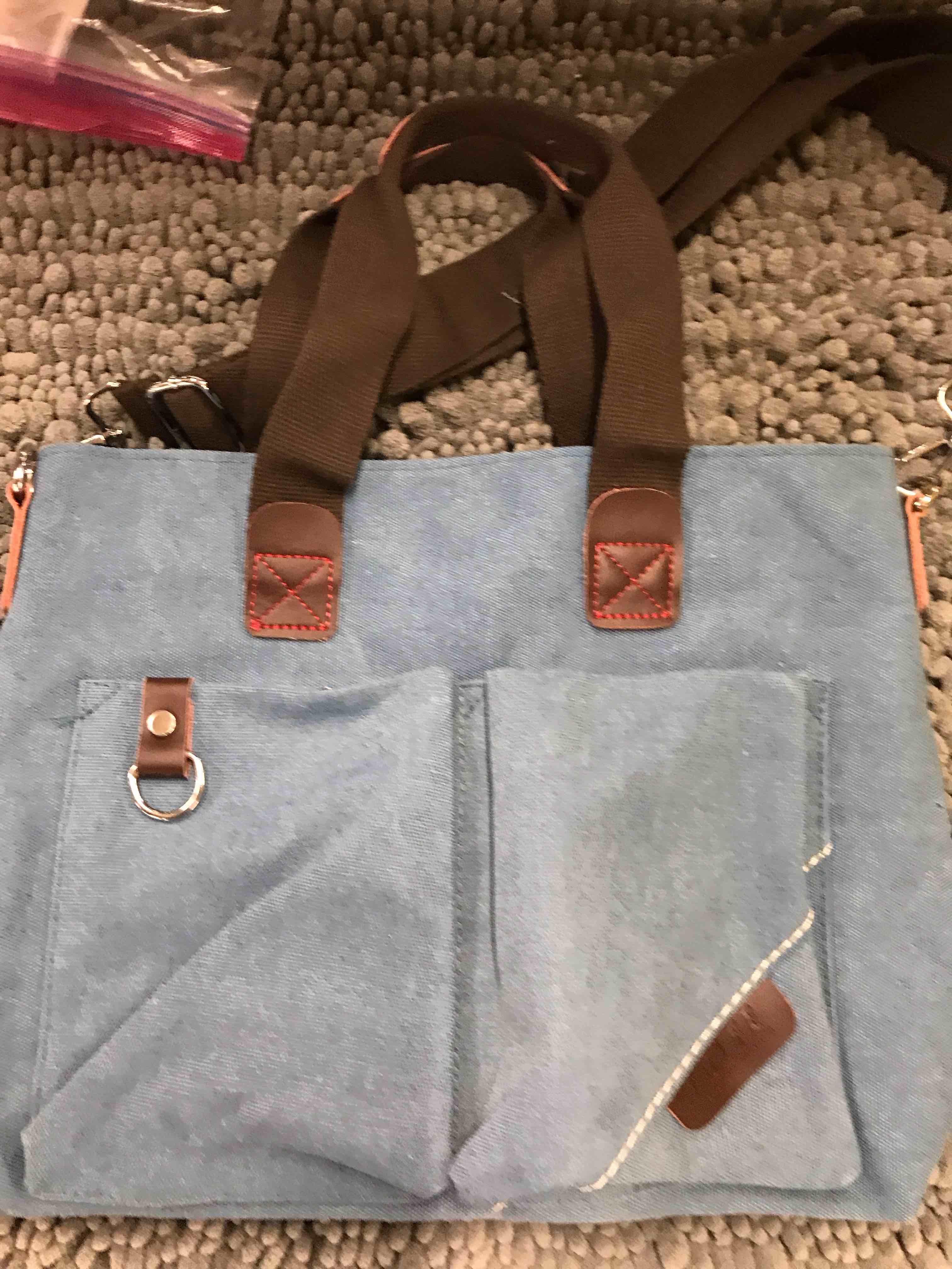 Blue tote Bag