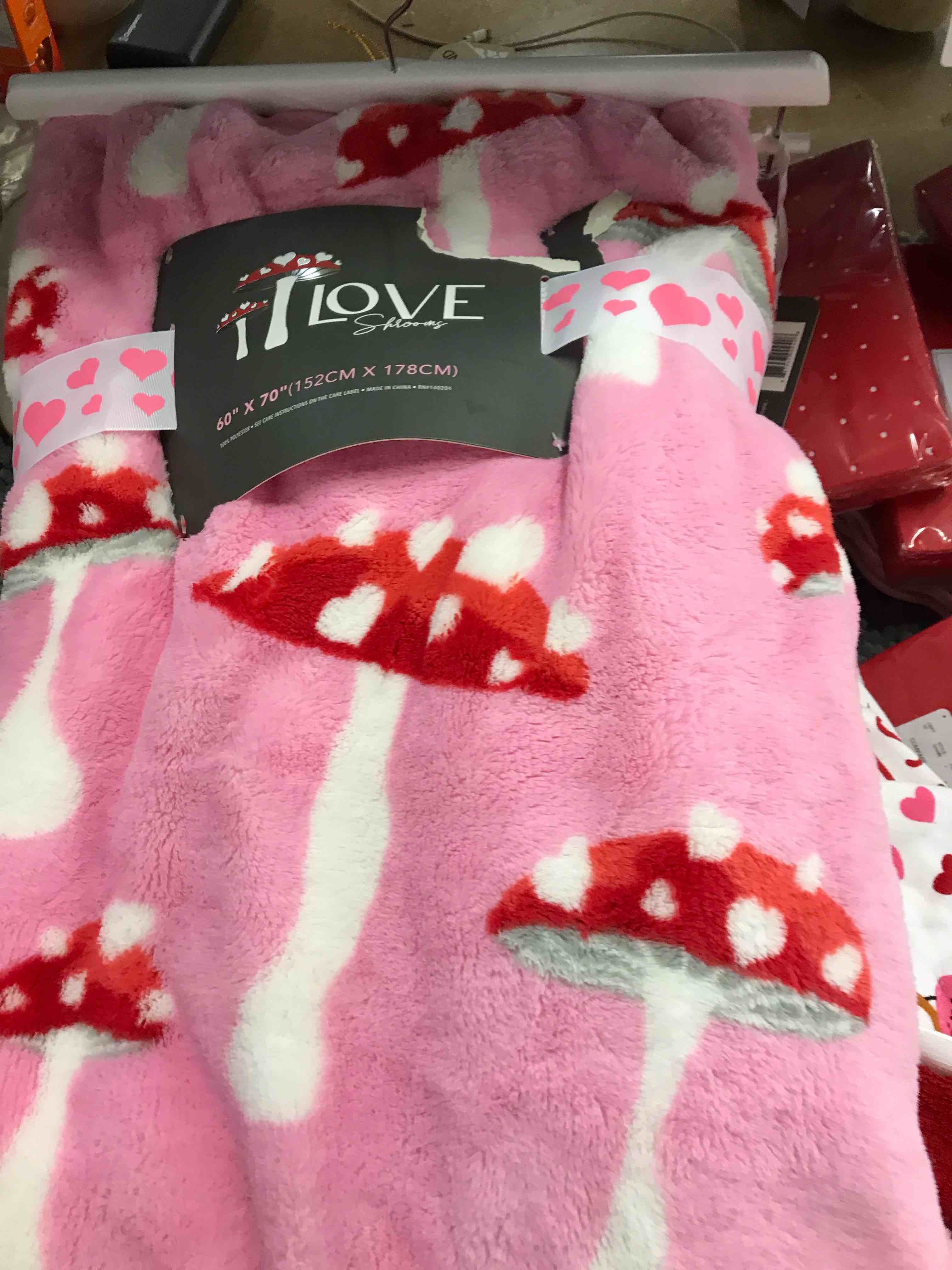 Love Shrooms Throw 60 x 70 “