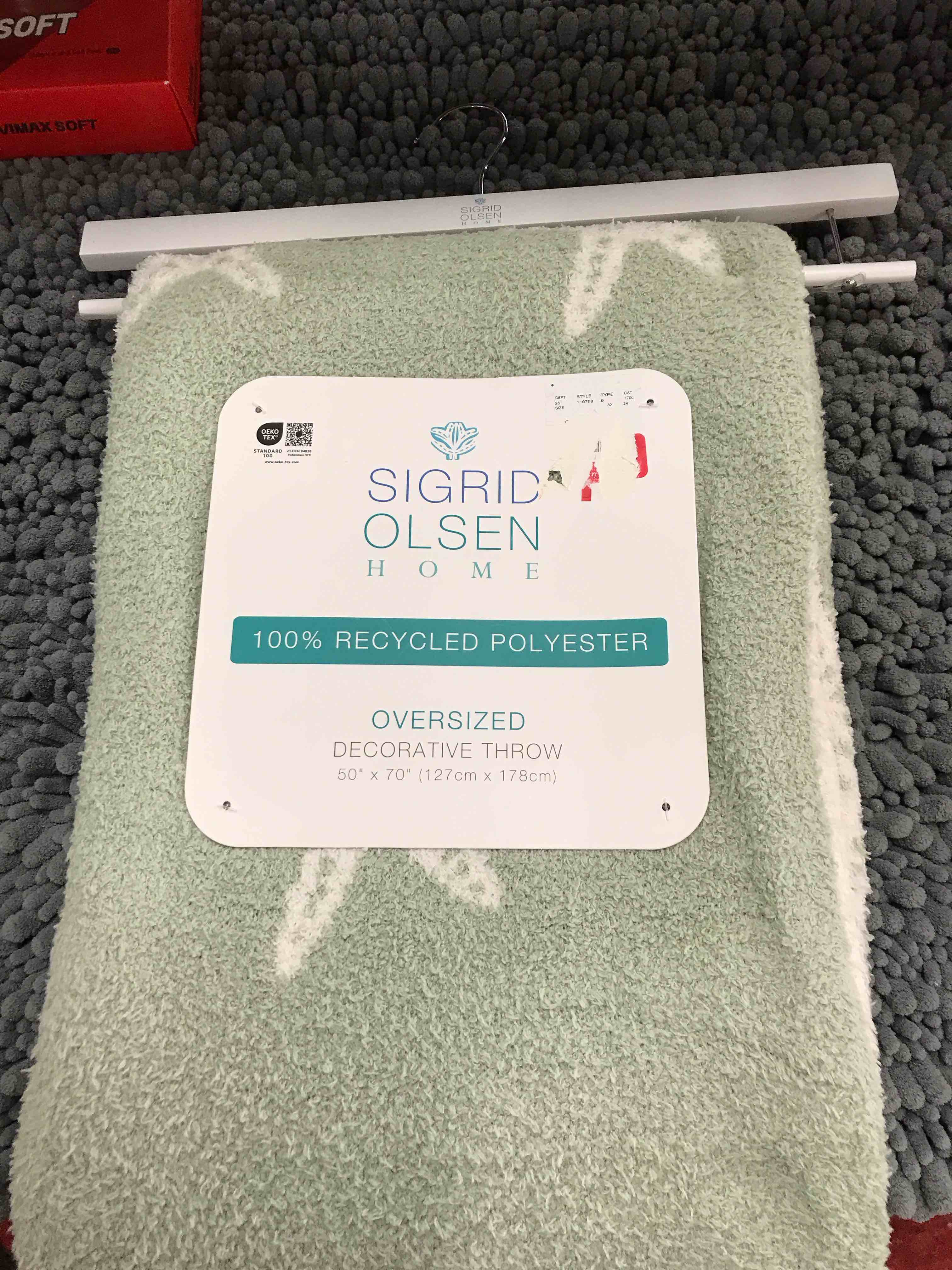 Sigrid Olsen Home Oversized Decorative Throw.     50 x 70”