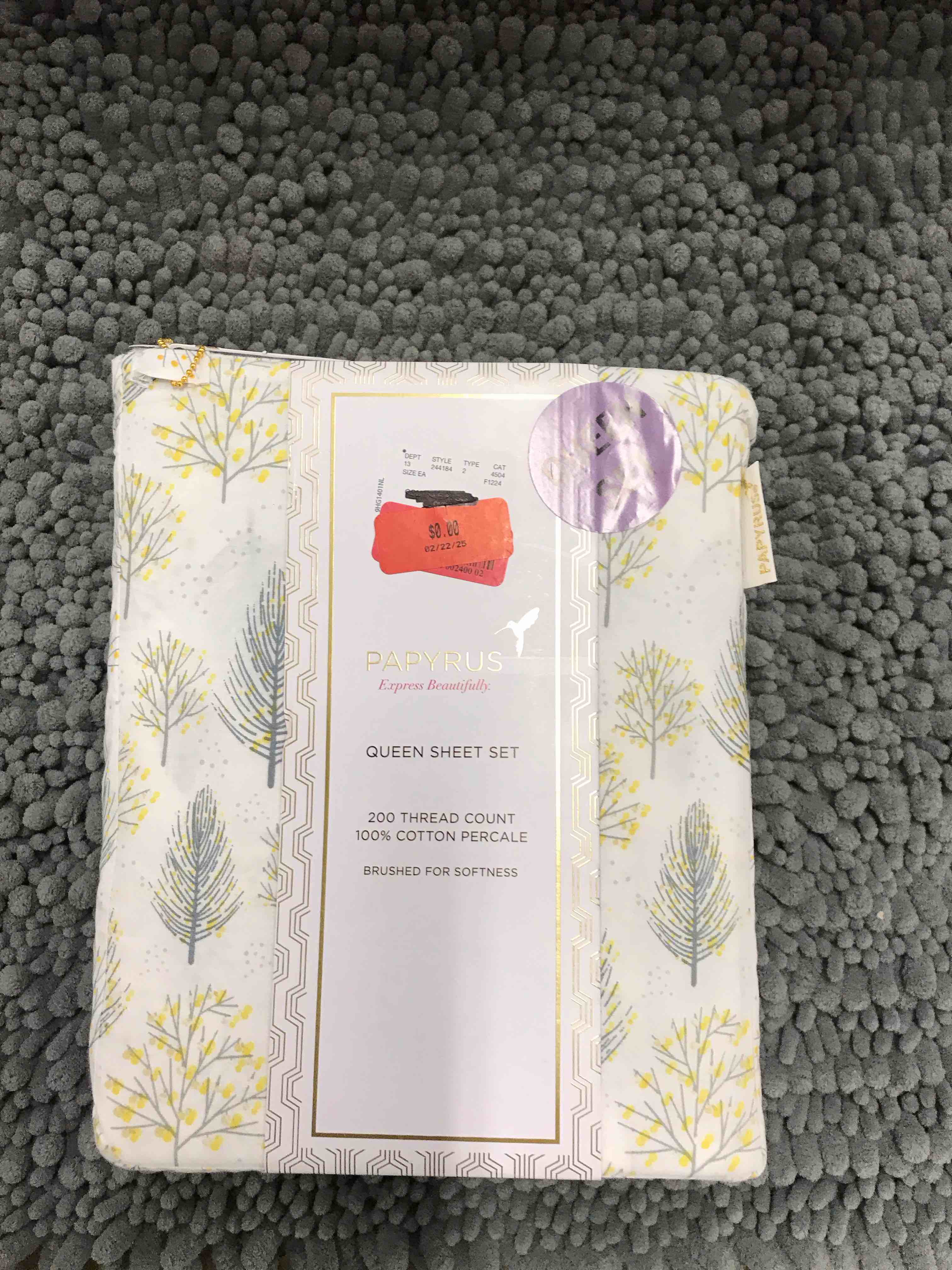 papyrus queen sheet set