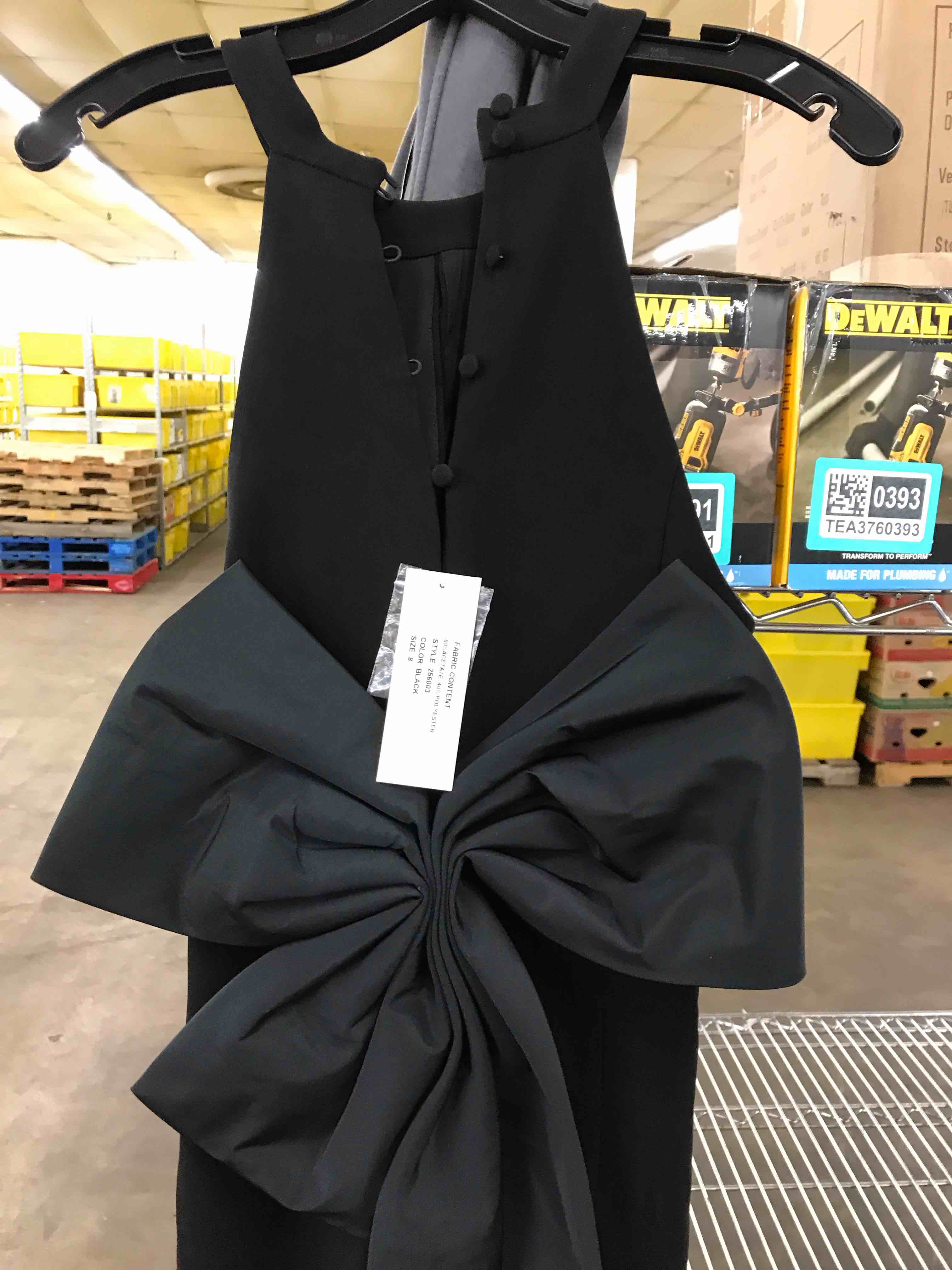 Women’s Long Black Dress.    Size 8