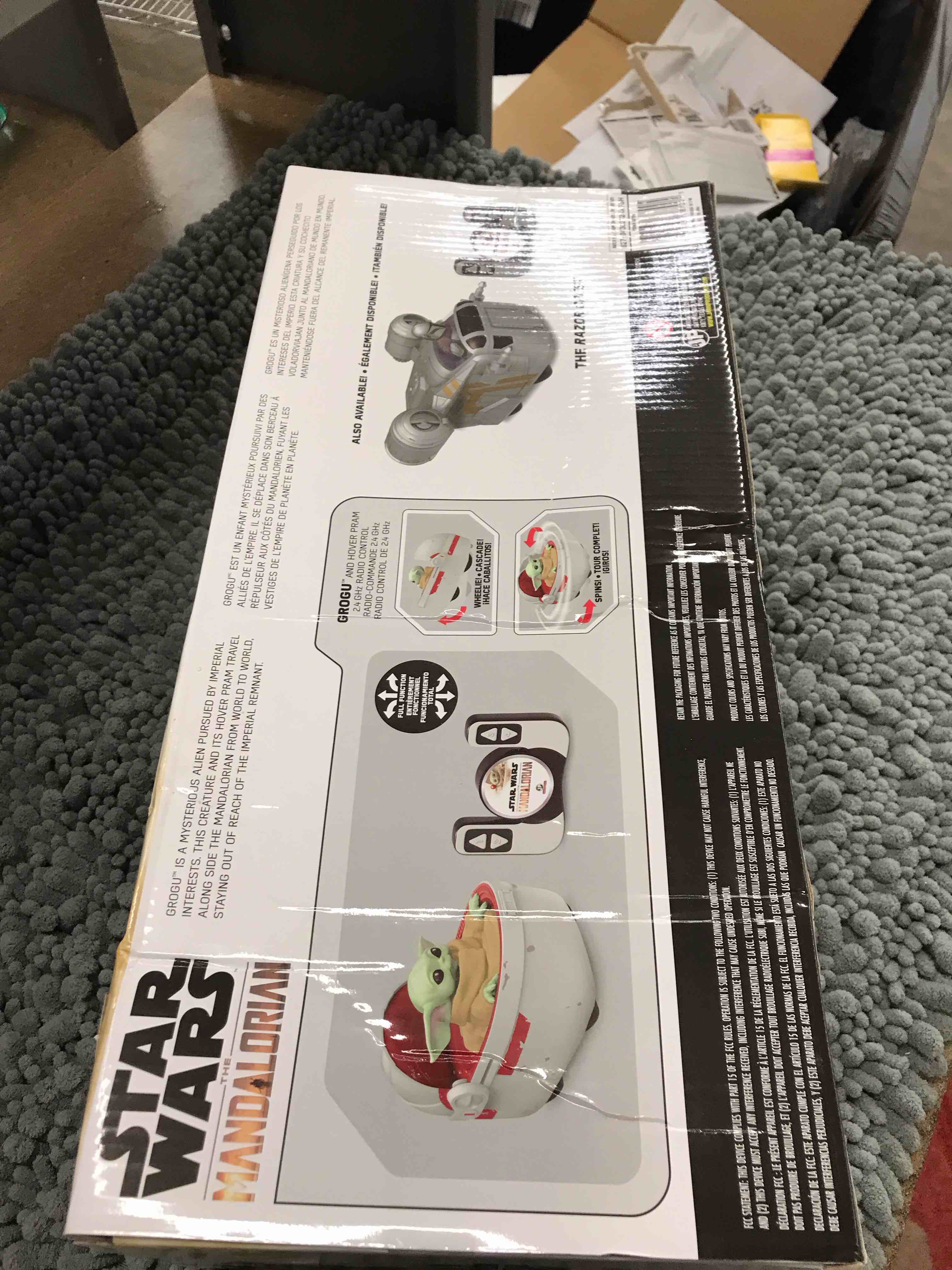 Star Wars The Mandalorian Grogu And Hover Pram 2.4 GHz Radio Control 9  RC Car