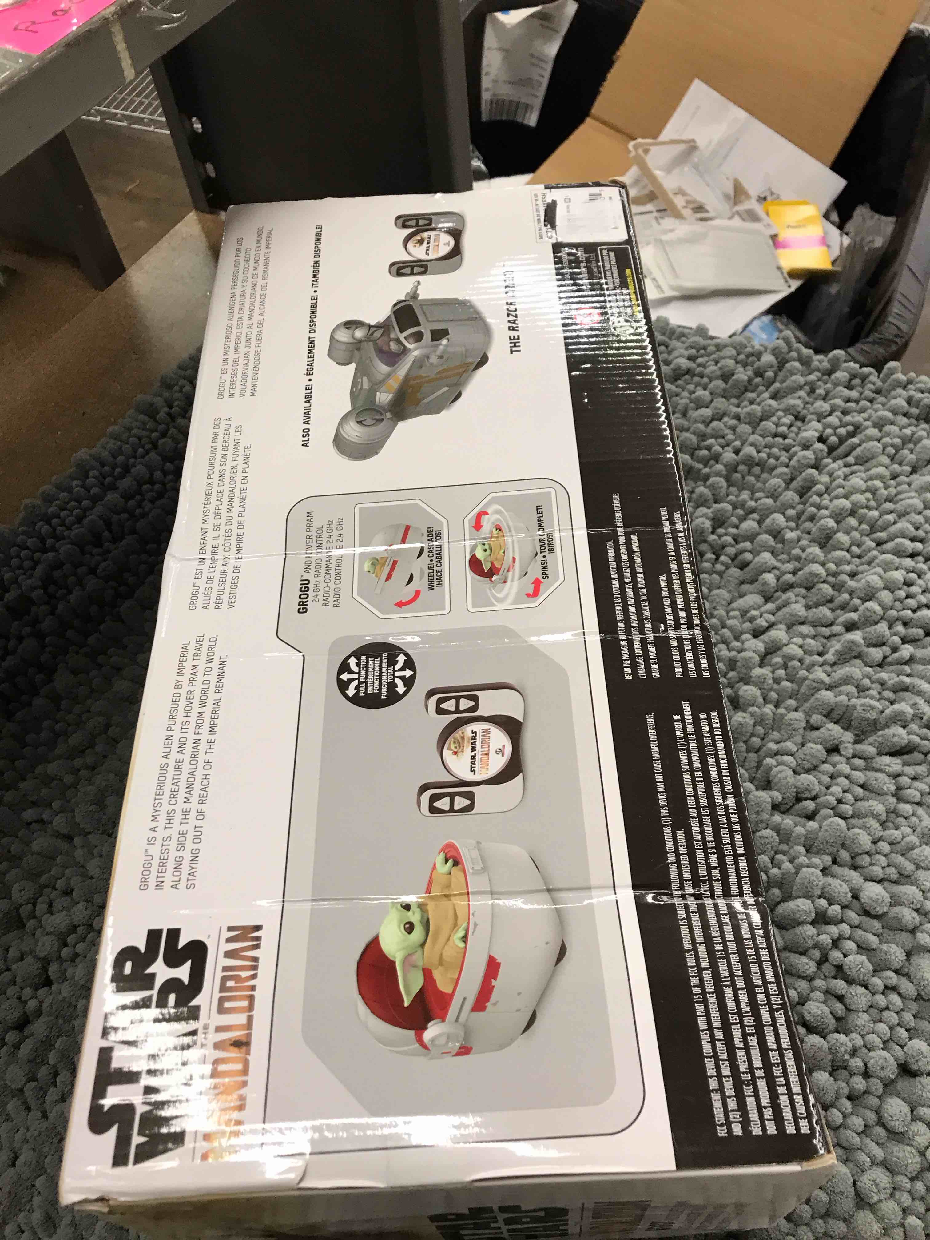 Star Wars The Mandalorian Grogu And Hover Pram 2.4 GHz Radio Control 9  RC Car