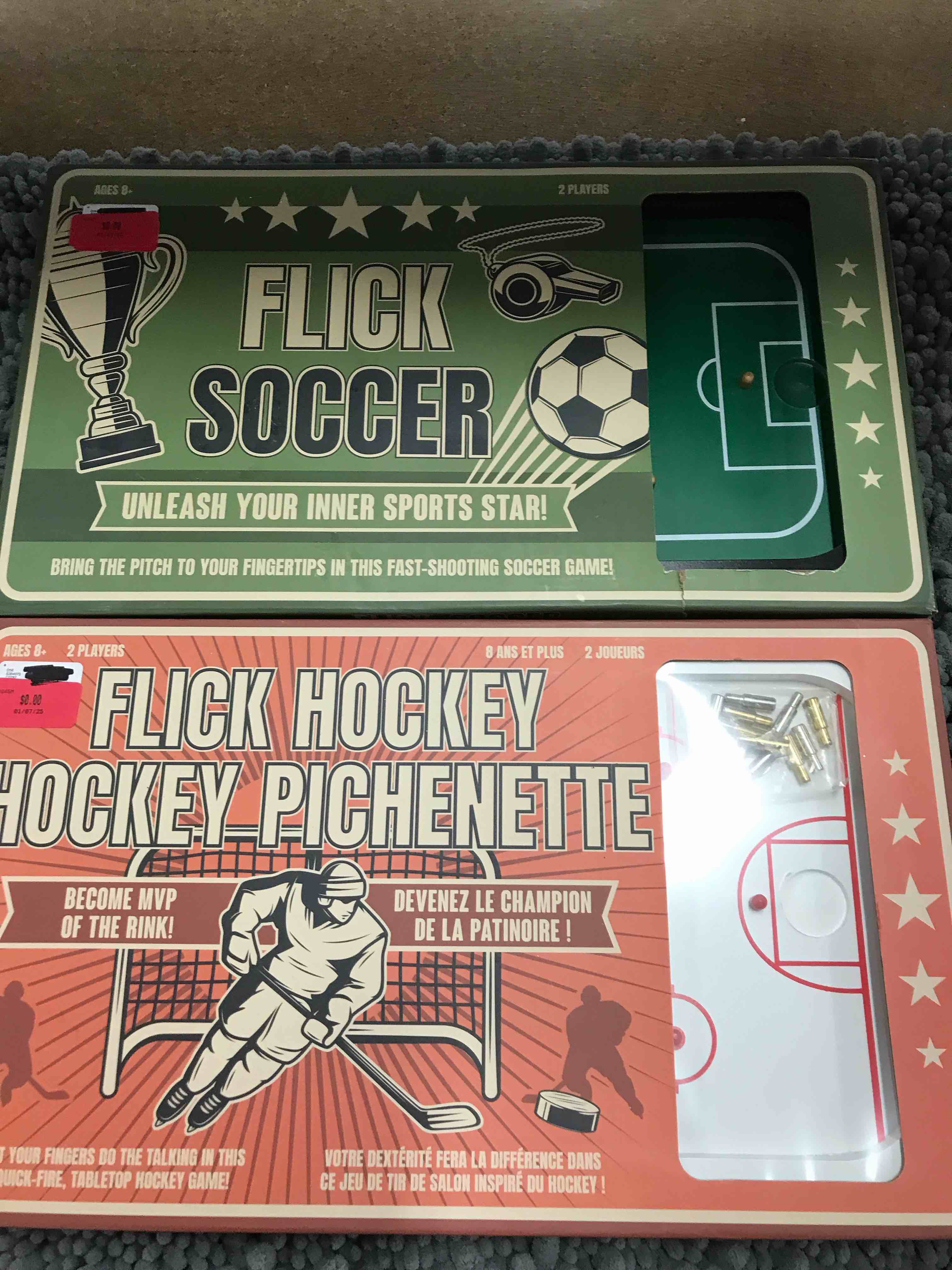 Set of 2 games Hockey and Soccer