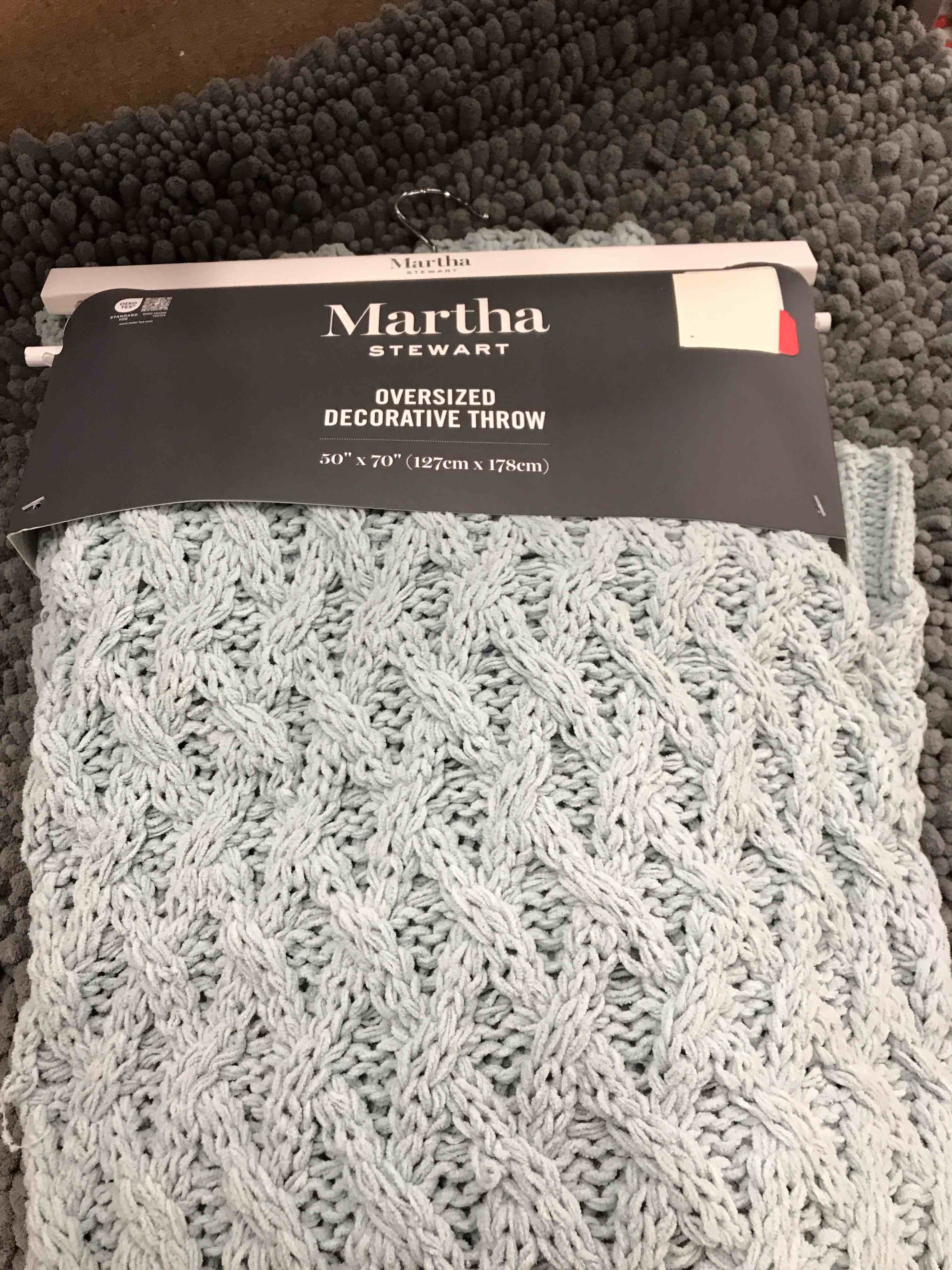 Martha Stewart Decorative Throw.     50”x70”