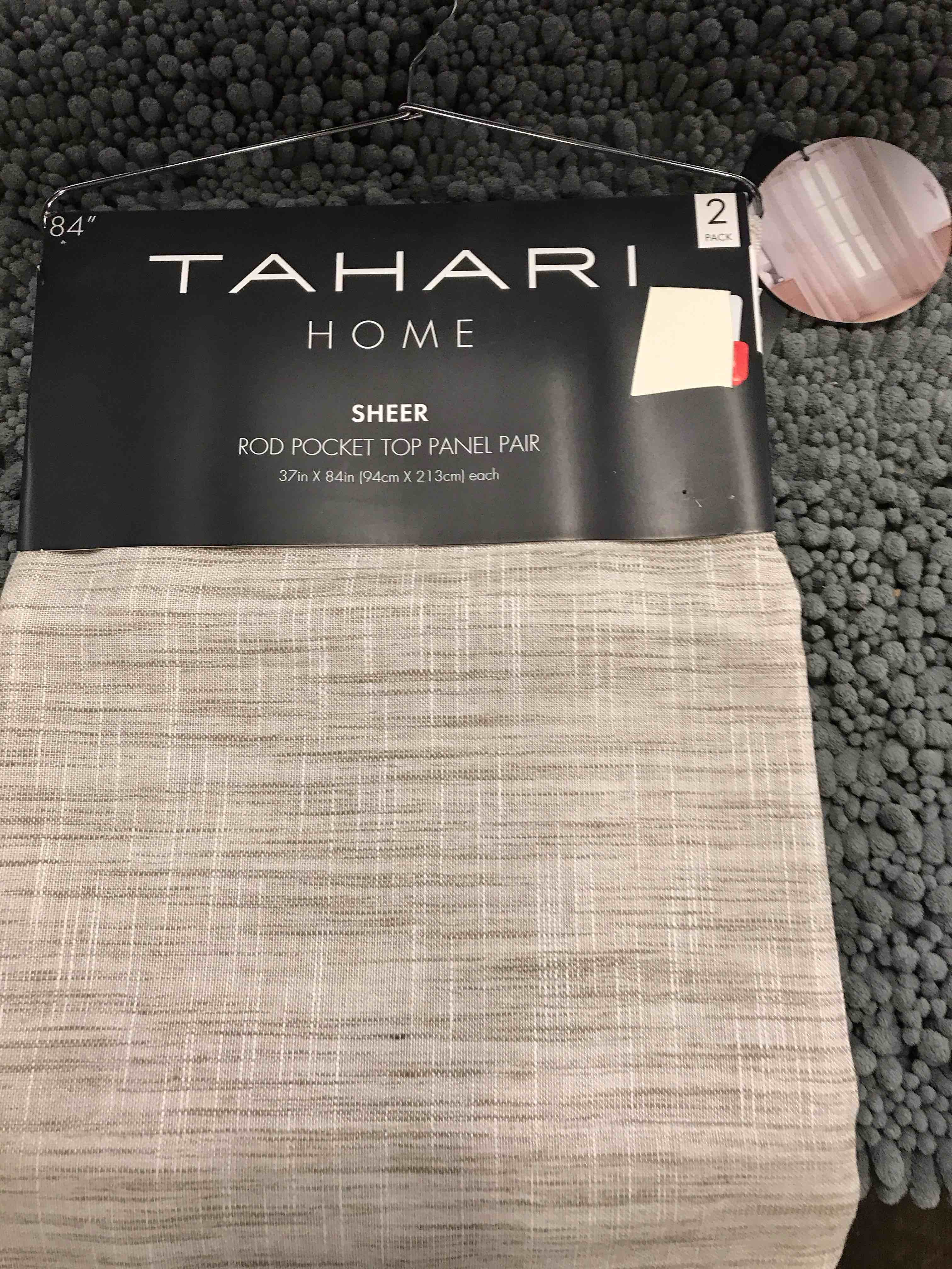 Tahari HomeSheer Rod Panel Pair.    37x84”