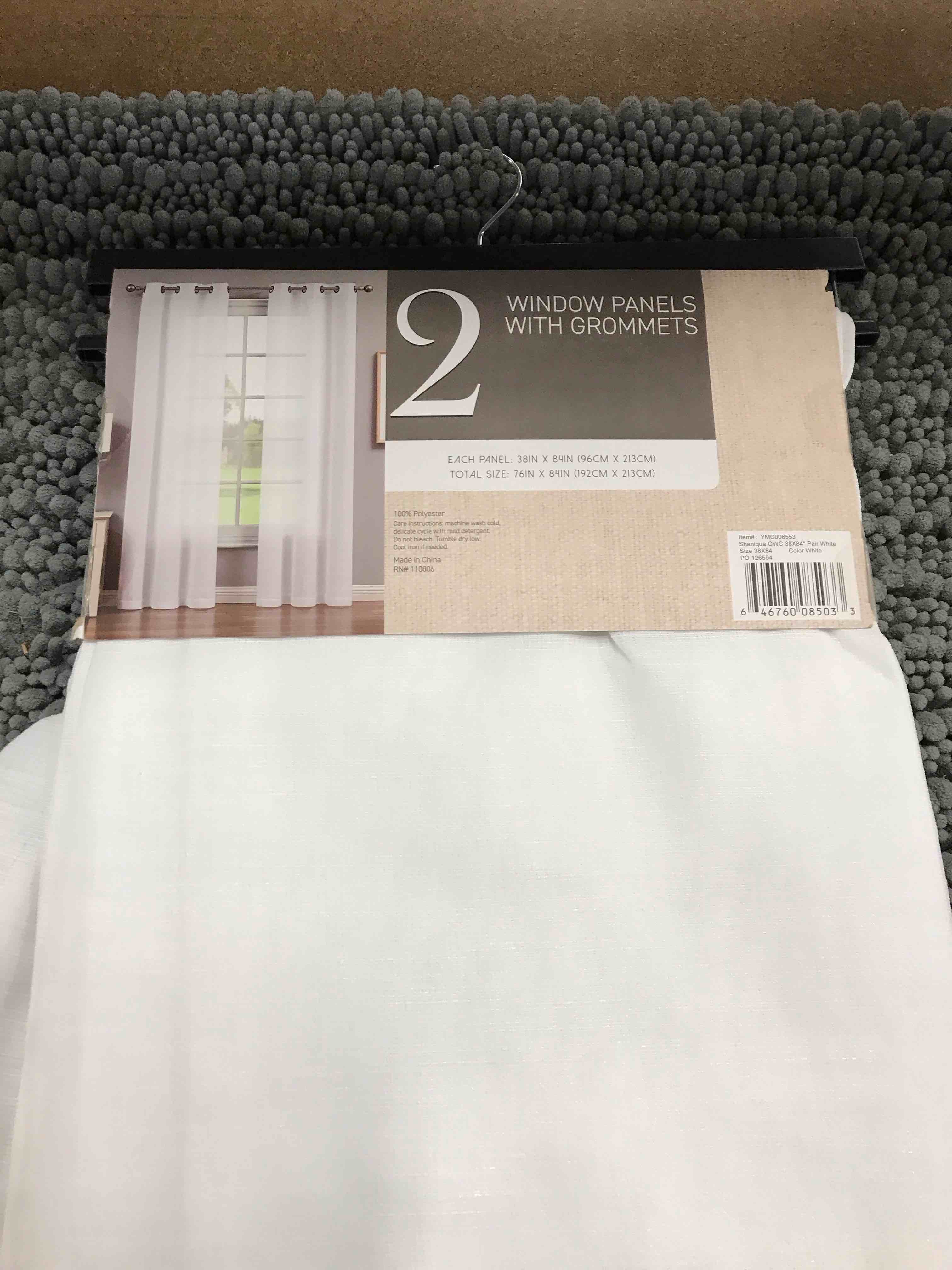 2 Window Panels with Grommets