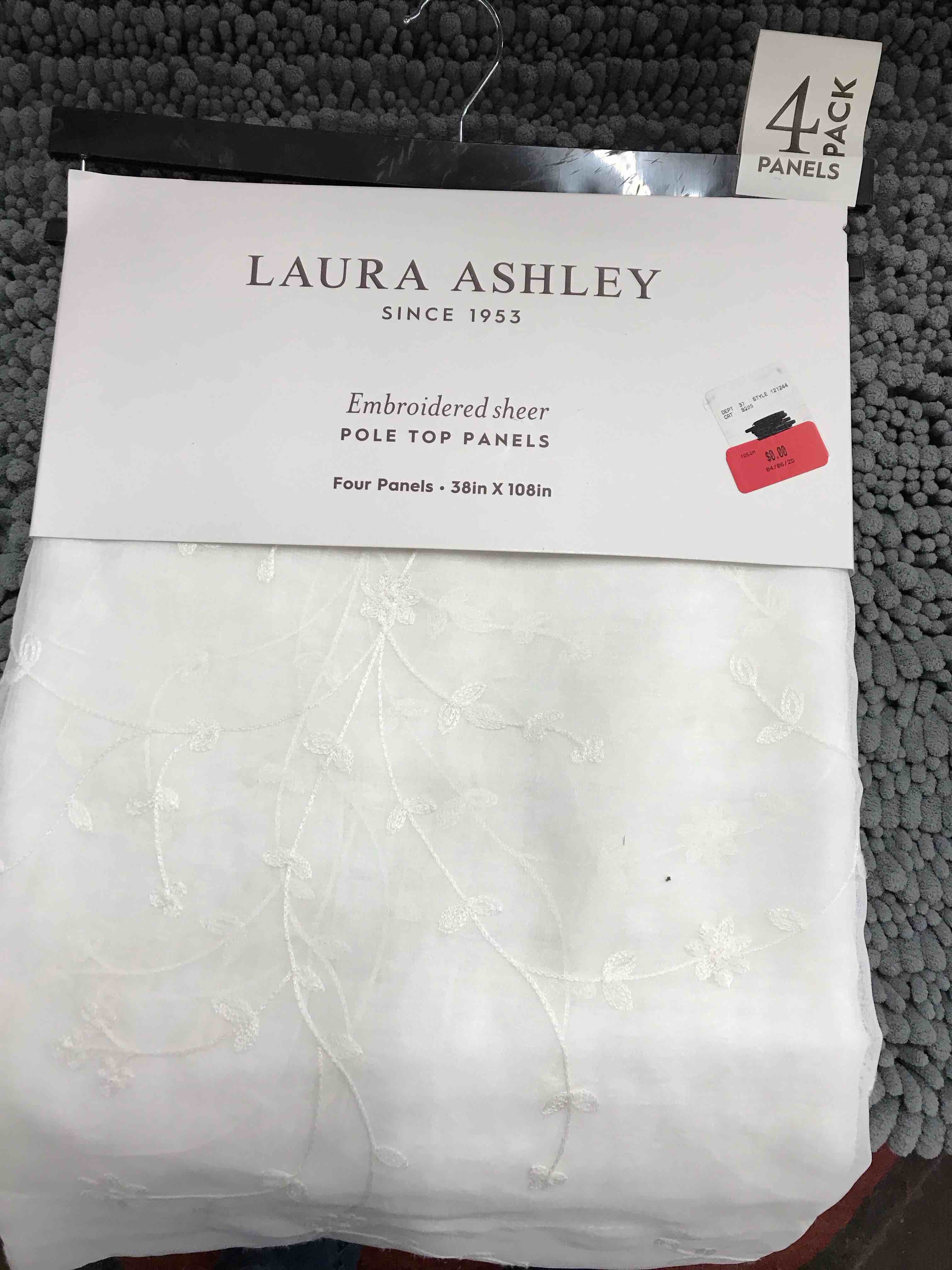 Laura Ashley Four Panels 38”x108”