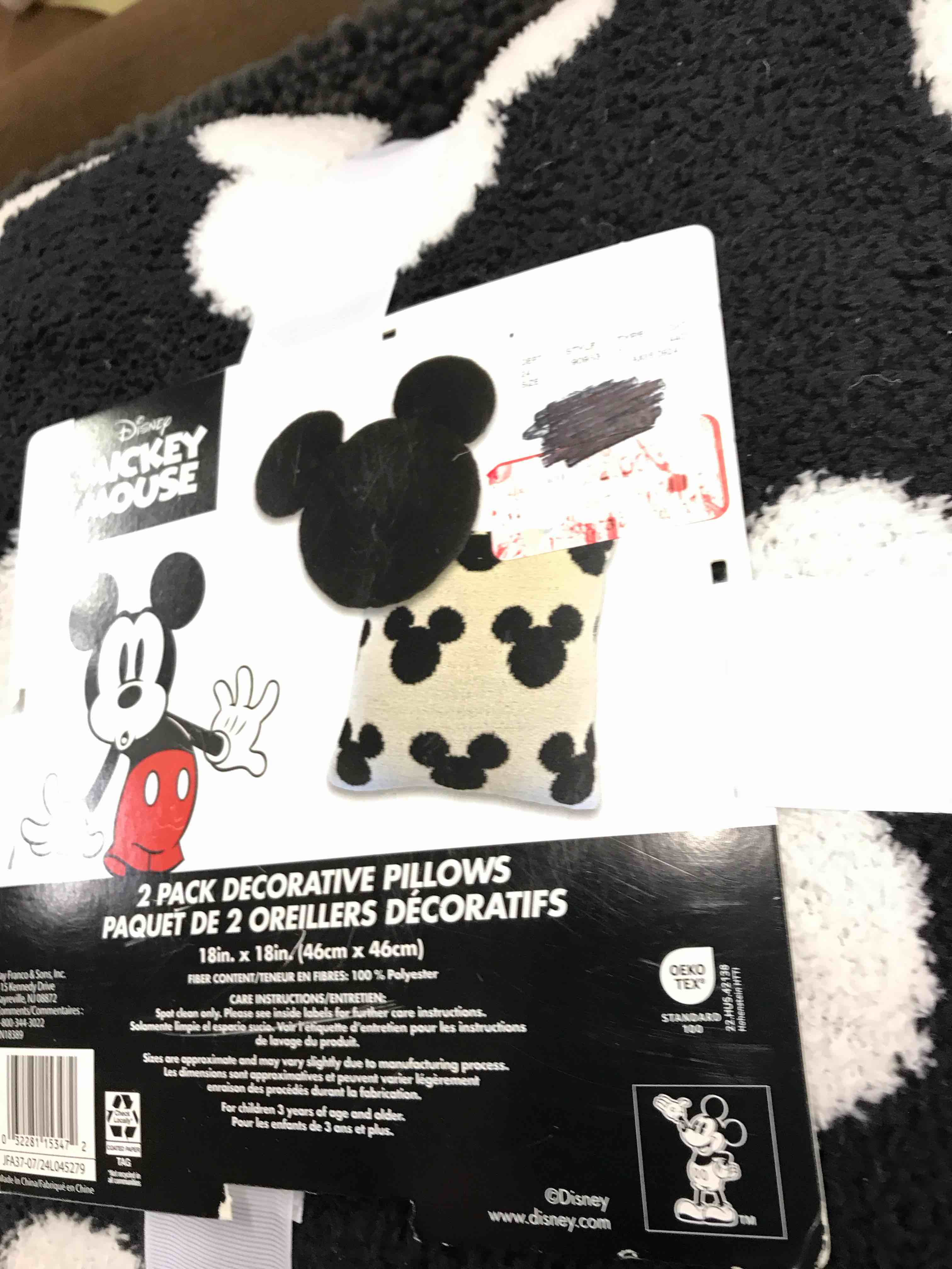 Disney Mickey Mouse Pillow Pair